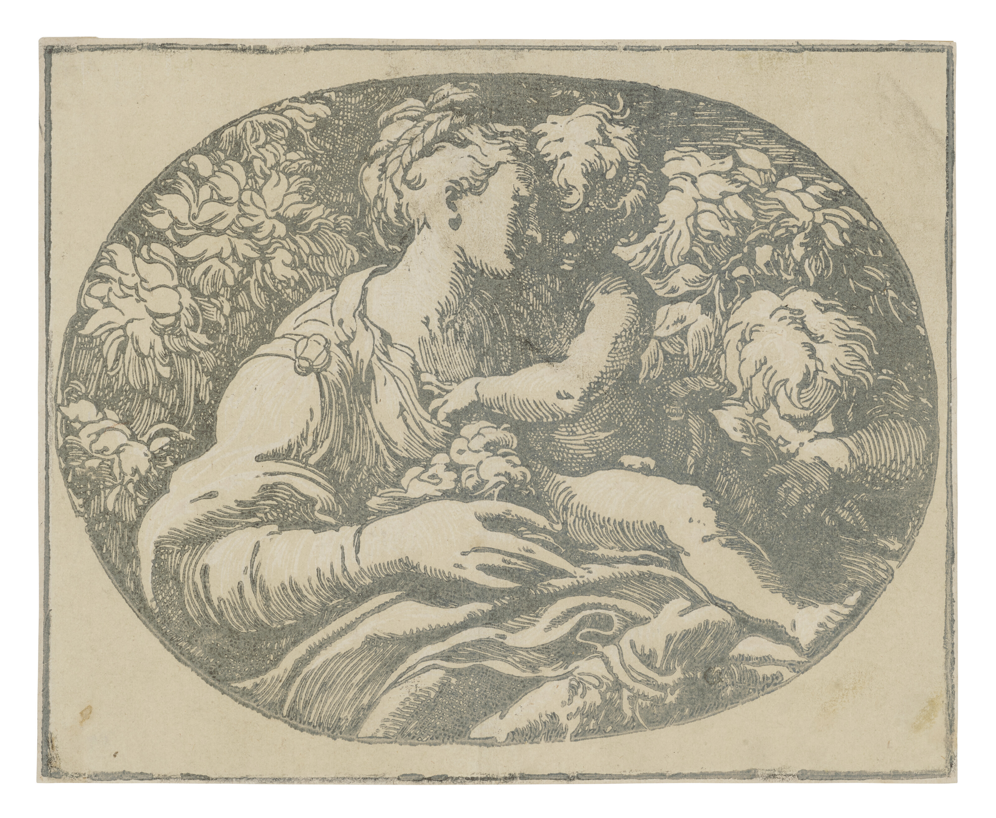 Parmigianino — Три светотеневые гравюры на дереве