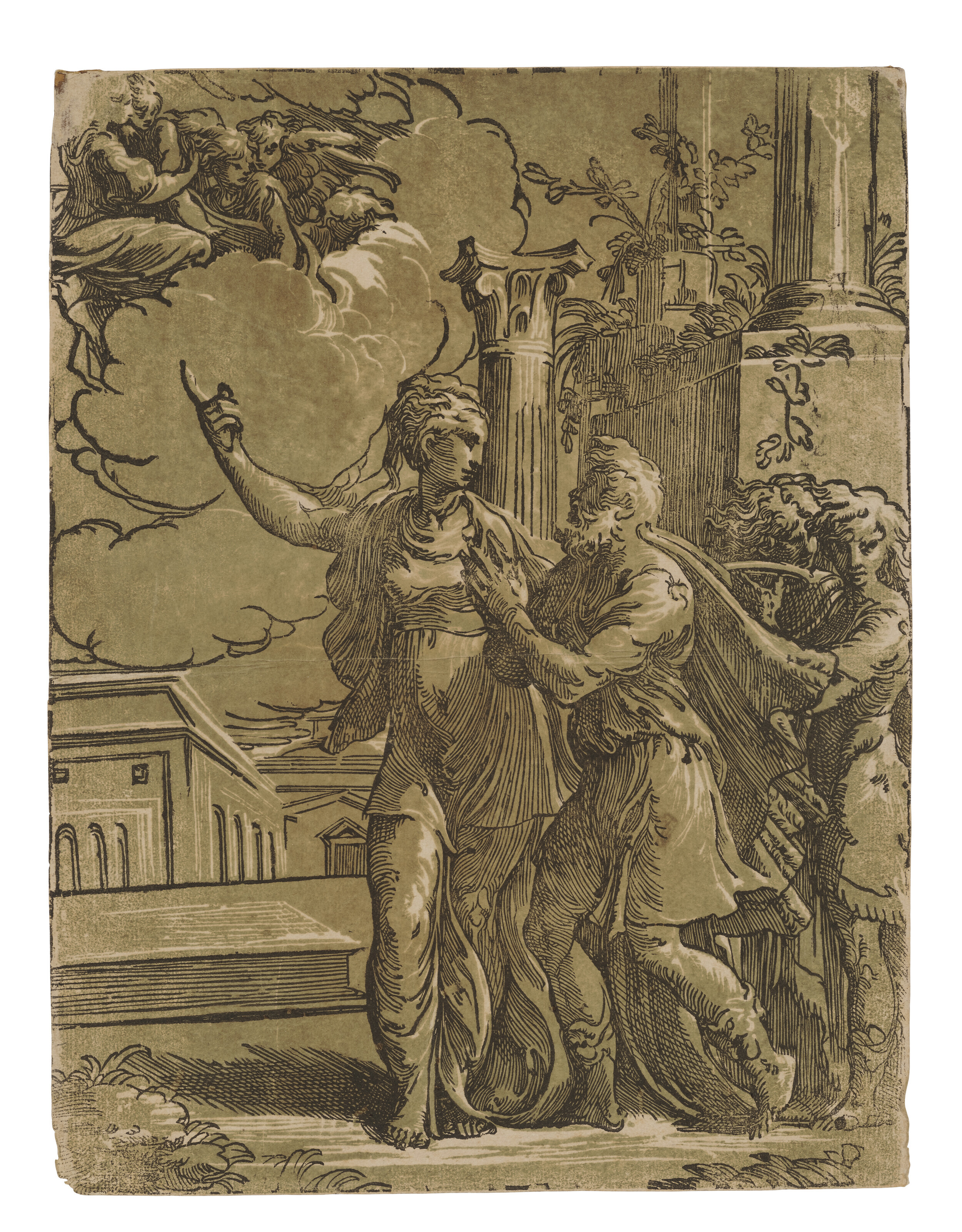 Parmigianino — Три светотеневые гравюры на дереве, изображение 2