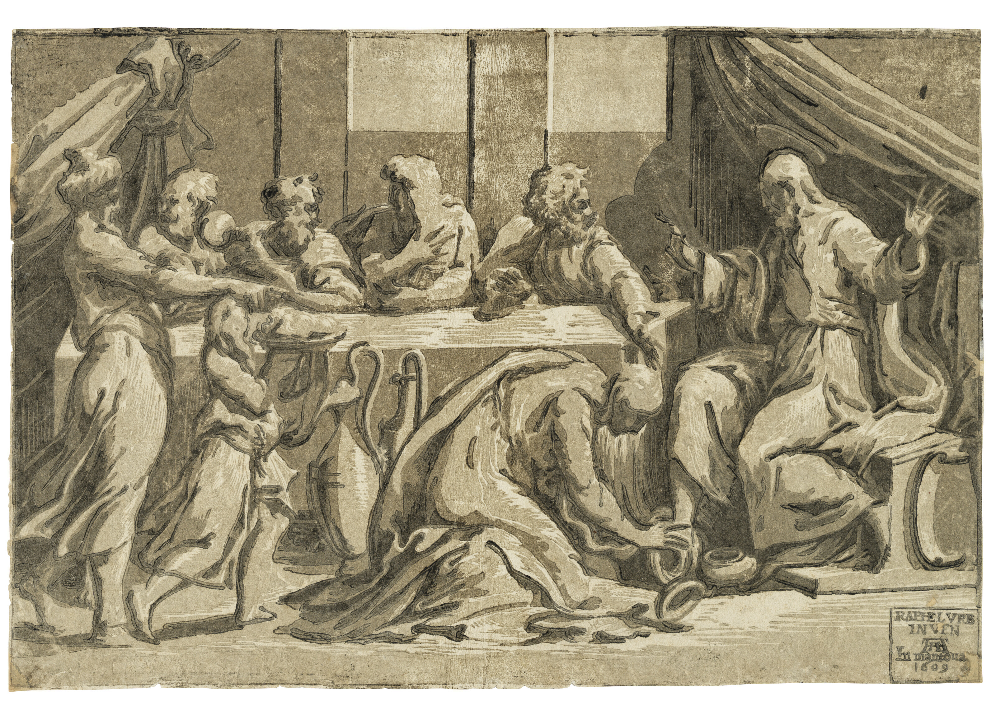 Parmigianino — Христос в доме Симона Фарисея
