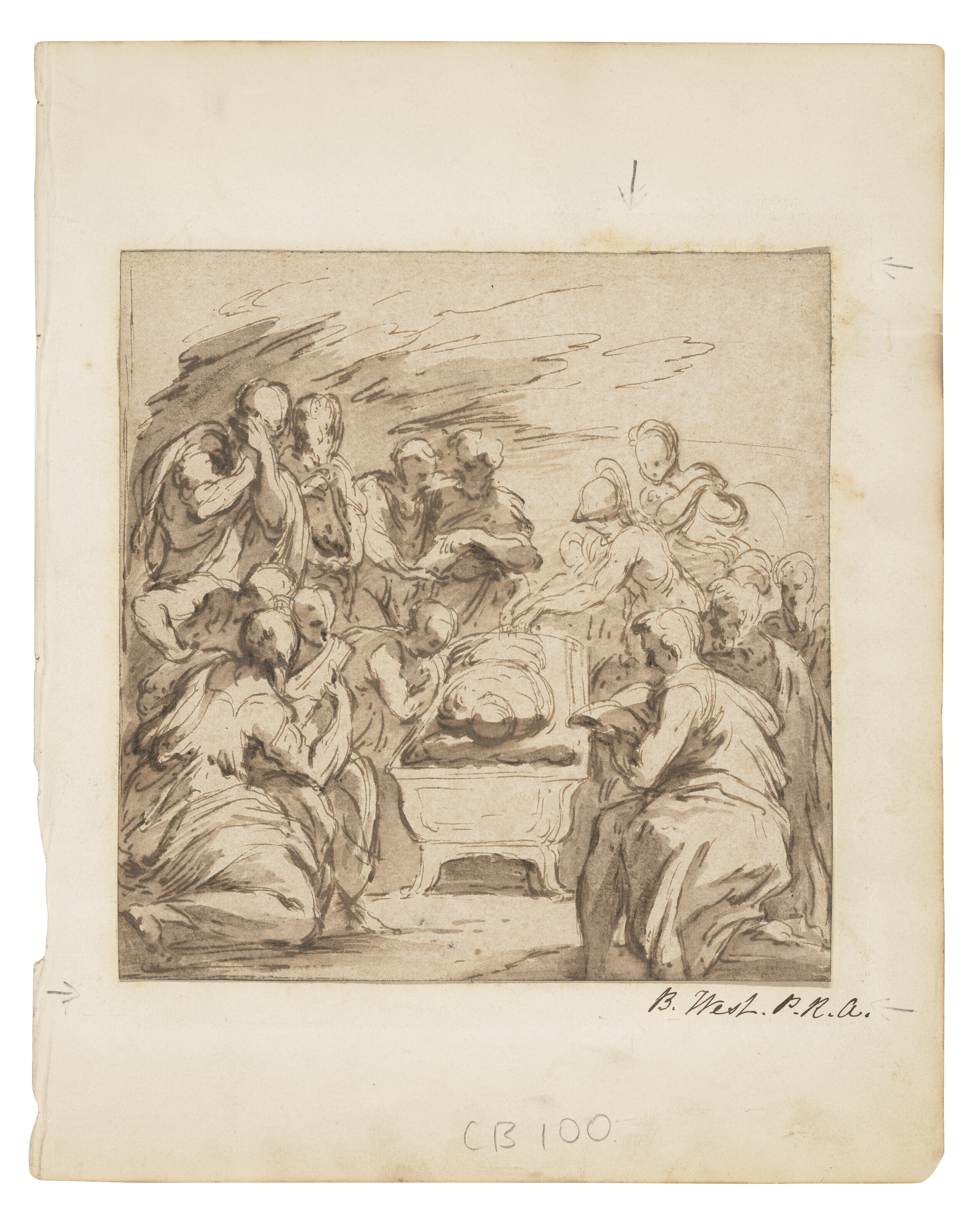 Parmigianino — Изображает траур, возможно, в честь Пармиджанино (1503-1540)