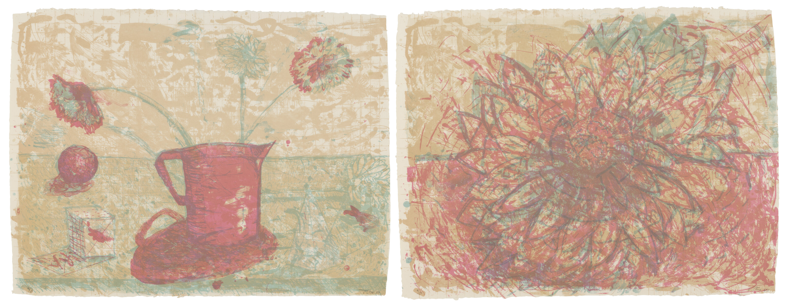 Pat Steir — Форма; Иллюзия: два отпечатка
