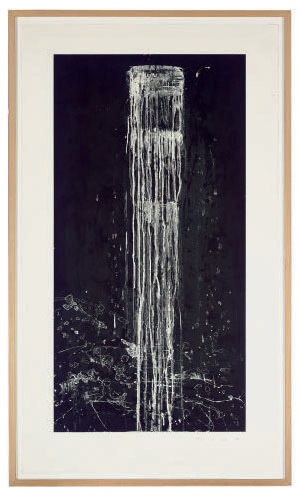 Pat Steir — Длинные вертикальные падения #1