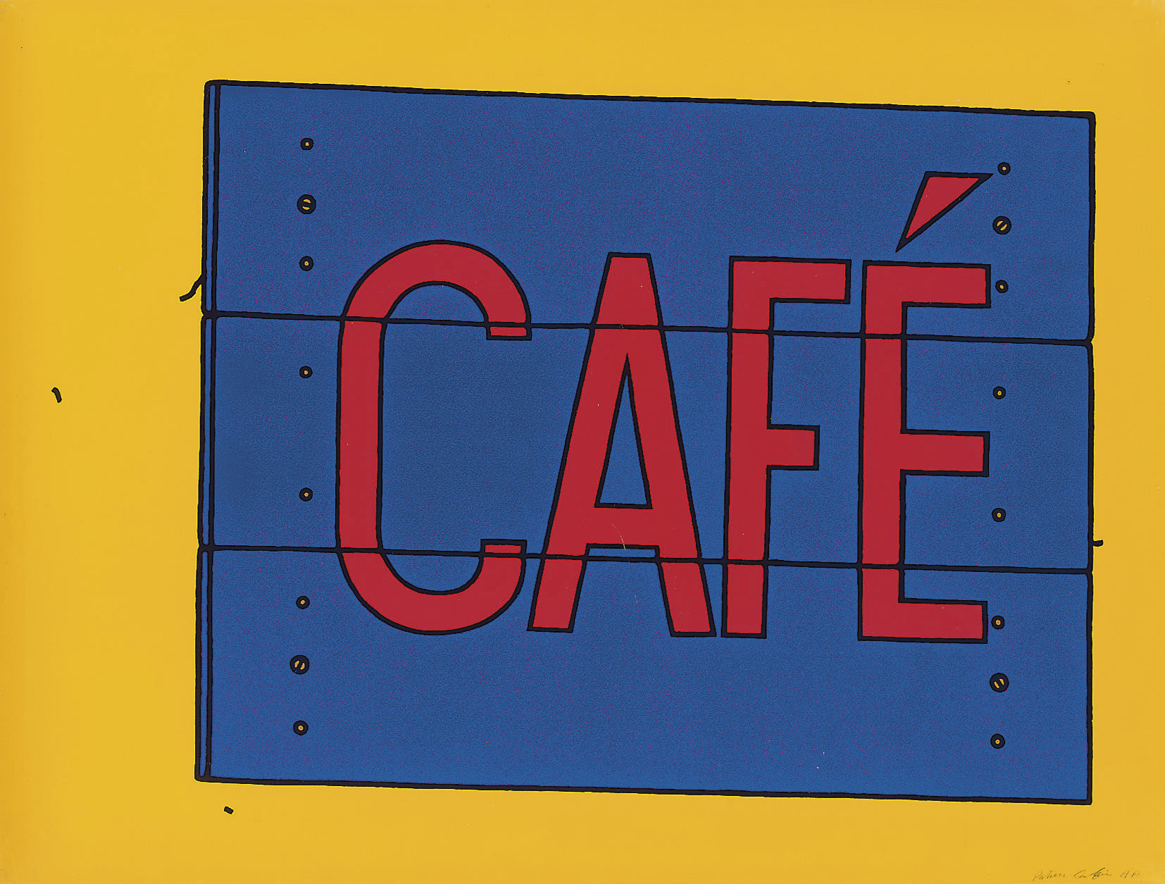 Patrick Caulfield — Вывеска кафе (Кристя, 12)