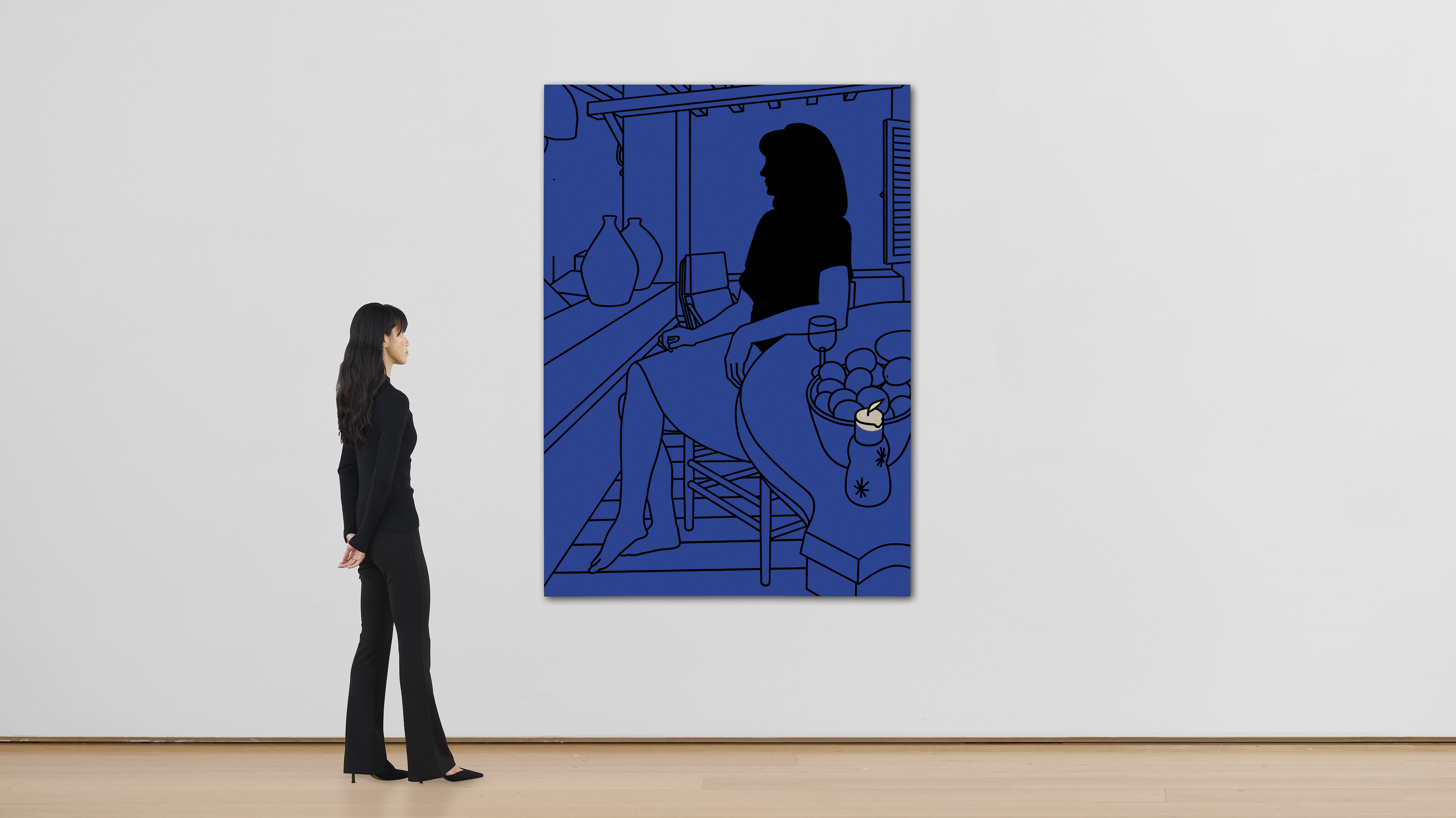 Patrick Caulfield — Девушка на террасе, изображение 2