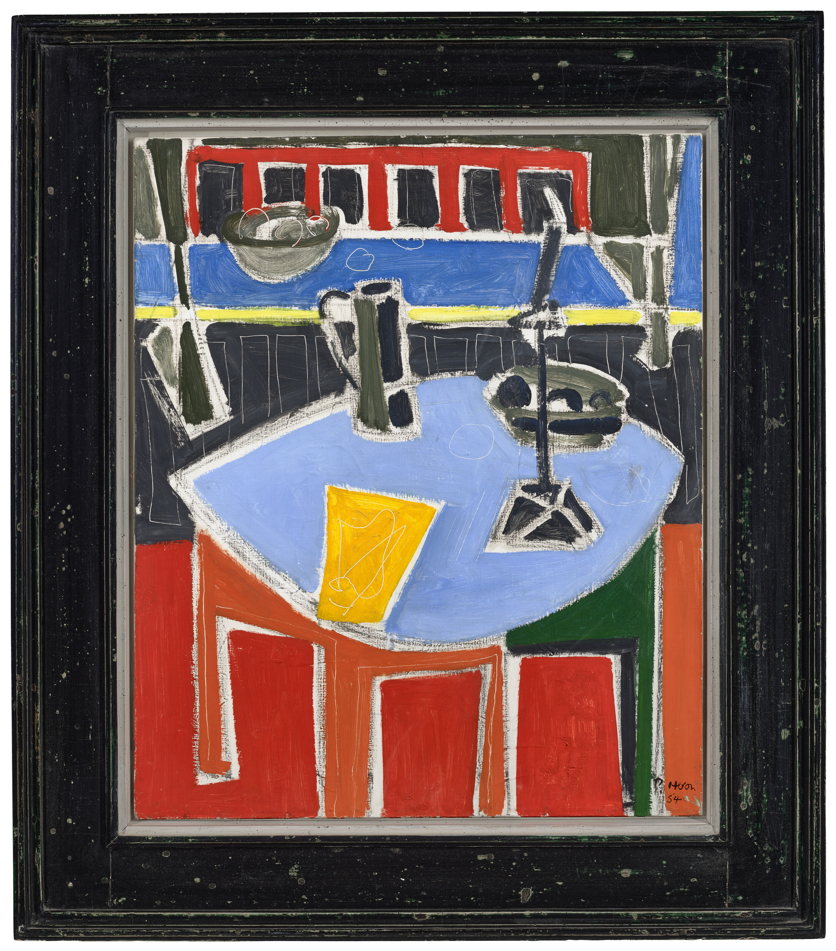 Patrick Heron — Синий стол и красный ковер, изображение 2