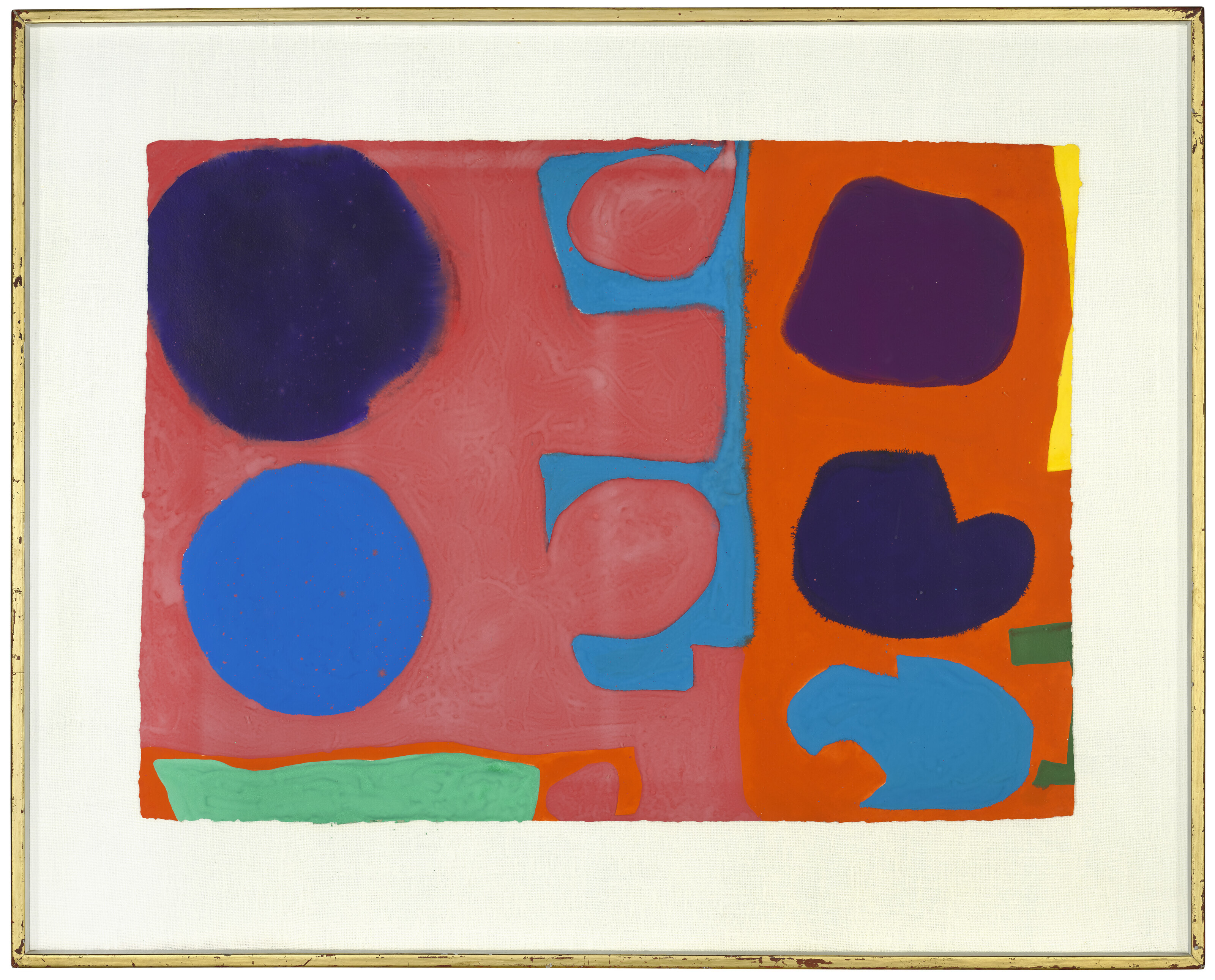 Patrick Heron — Линейный лазурный цвет с пятью дисками : май 1968 года, изображение 2