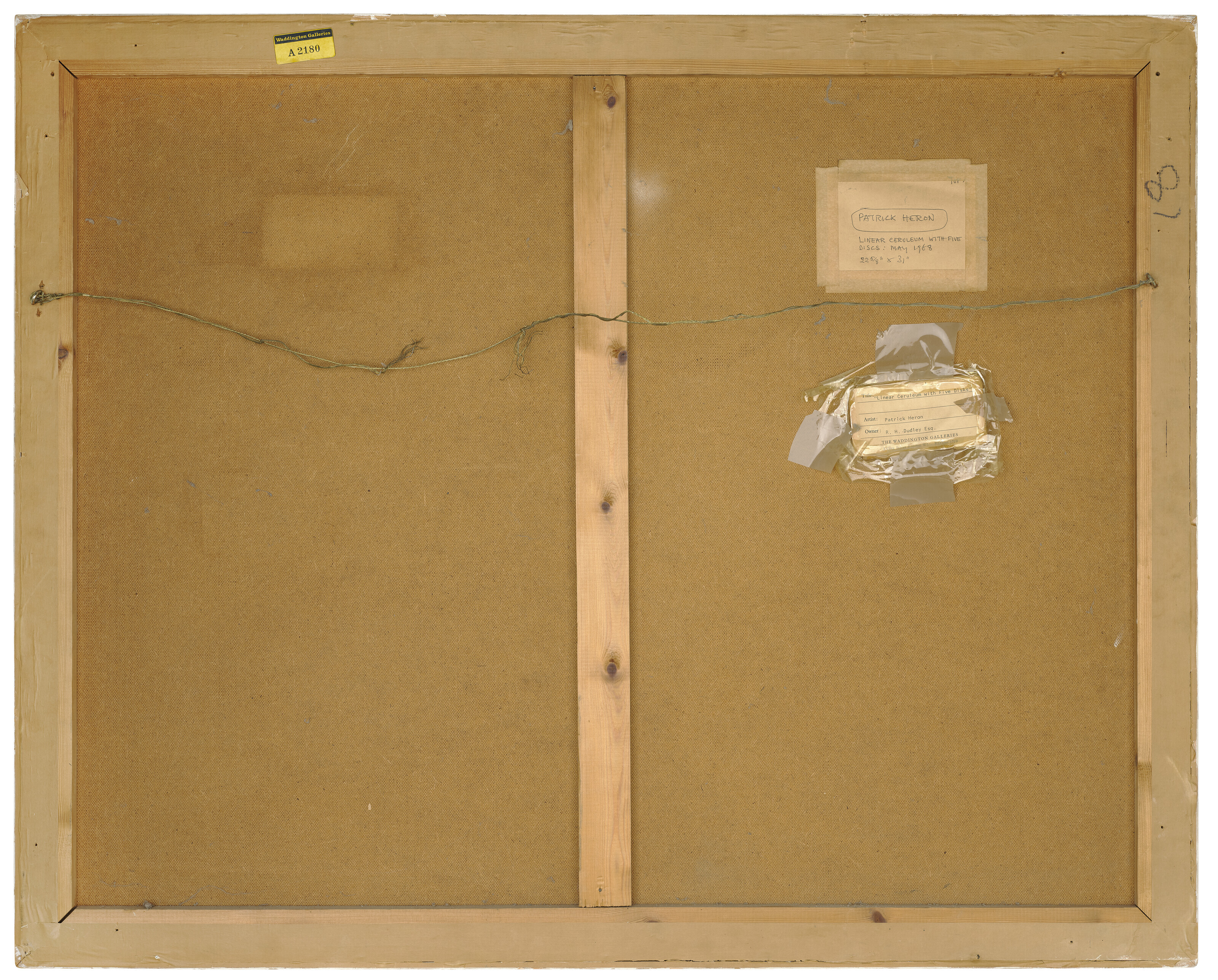 Patrick Heron — Линейный лазурный цвет с пятью дисками : май 1968 года, изображение 3