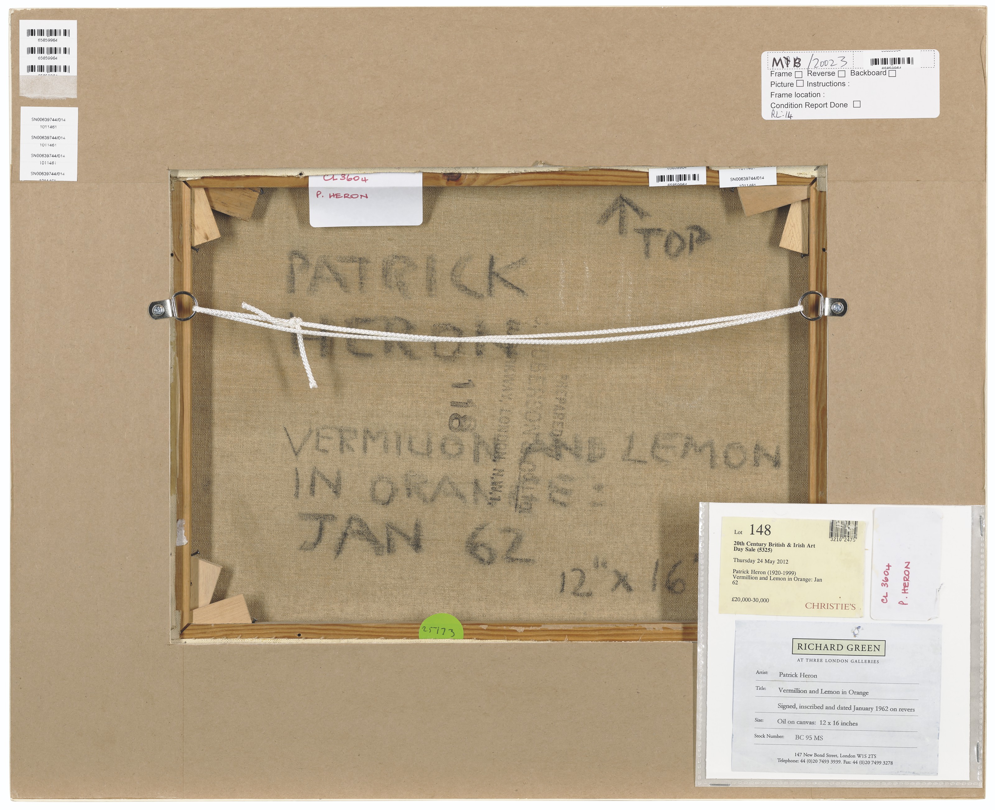 Patrick Heron — Киноварь и лимон в апельсиновом соусе : 62 января, изображение 3