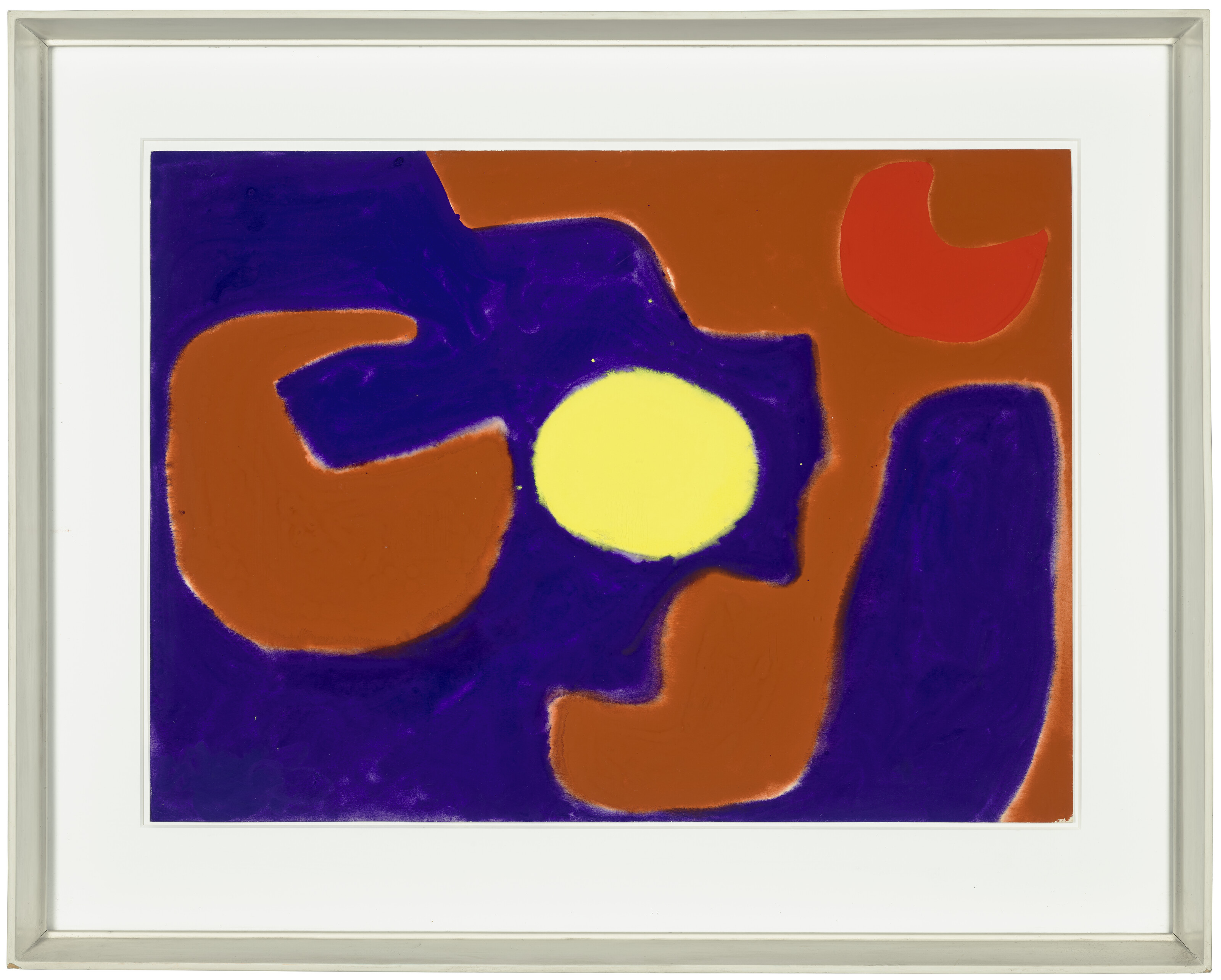 Patrick Heron — ФИОЛЕТОВЫЙ И СВЕТЛО-КРАСНЫЙ С ЛИМОНОМ : НОЯБРЬ 1966, изображение 2