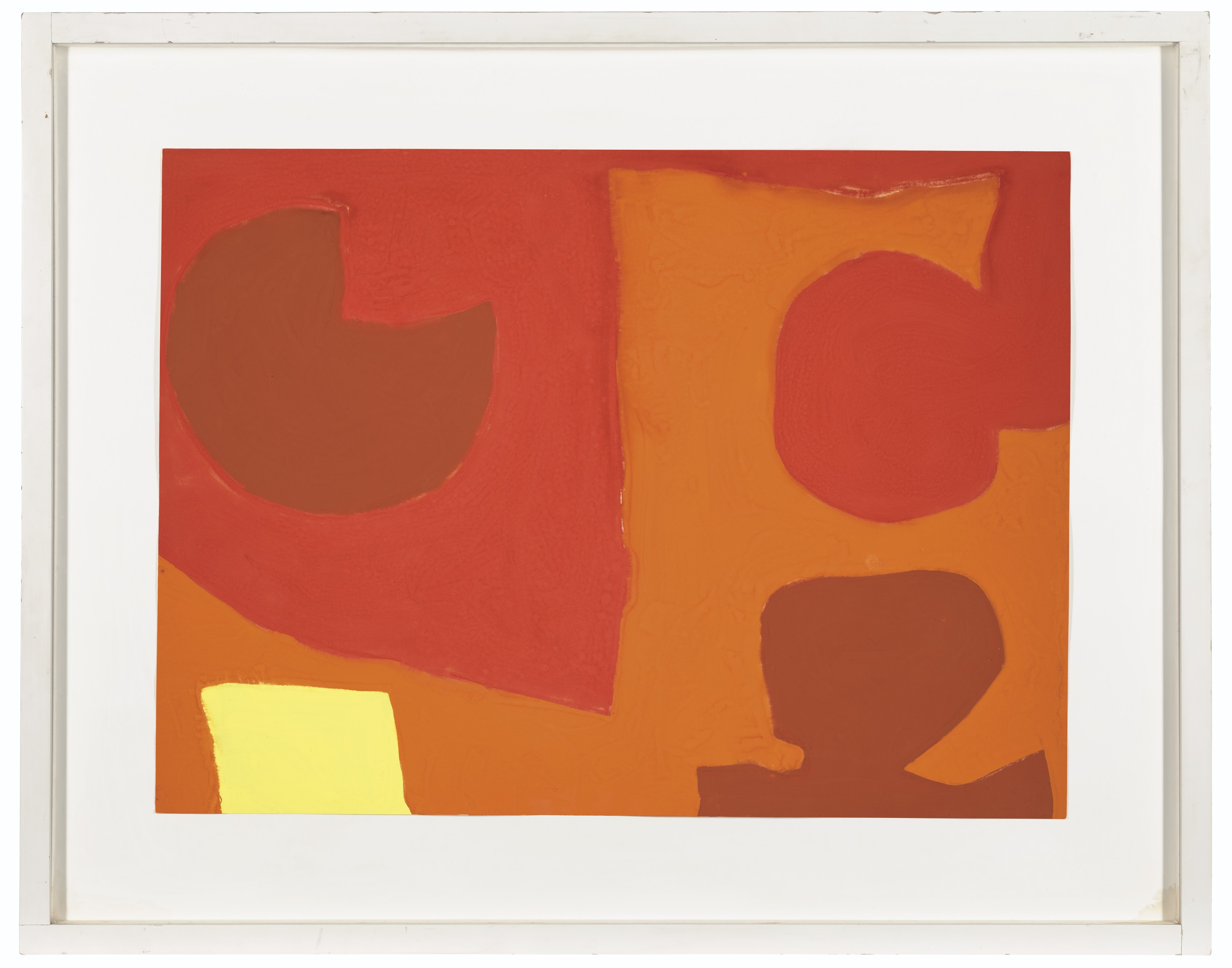 Patrick Heron — Приглушенный красно-коричневый и оранжевый с лимоном : сентябрь 1966 года, изображение 2