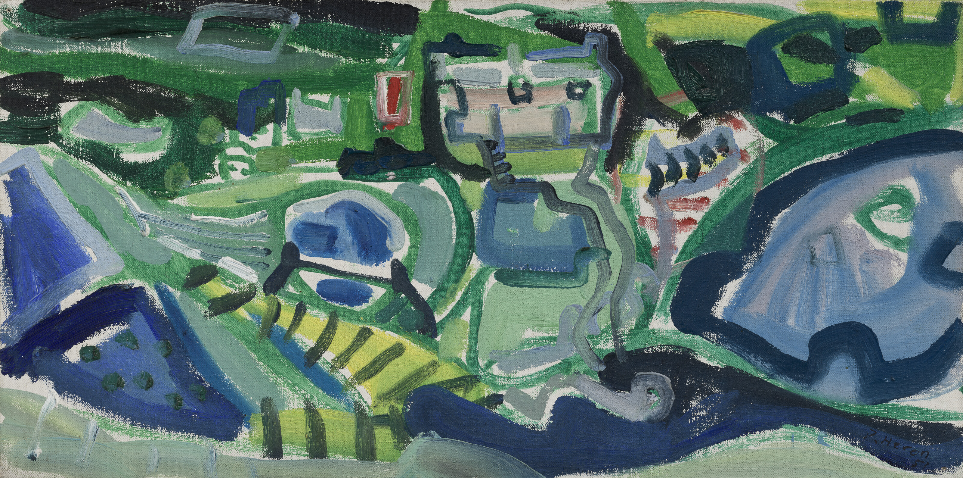 Patrick Heron — ДНО ДОЛИНЫ, ПОРТГВАРРА : 1951 ГОД, изображение 2