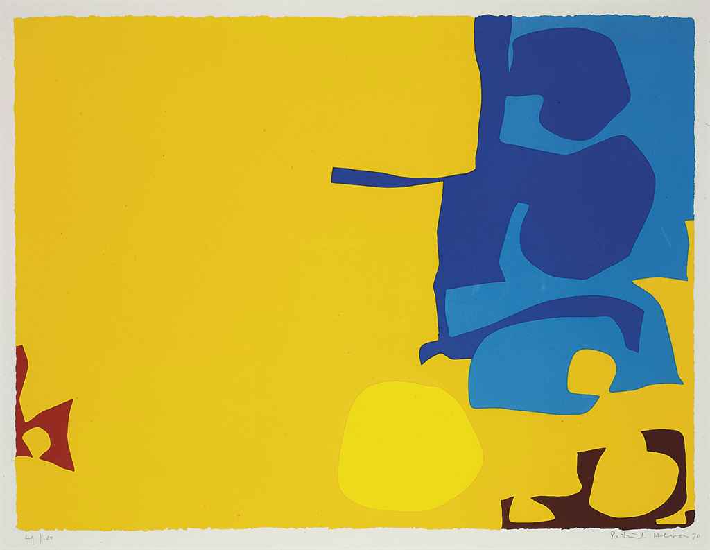 Patrick Heron — Синий с желтым "ласточкиным хвостом"