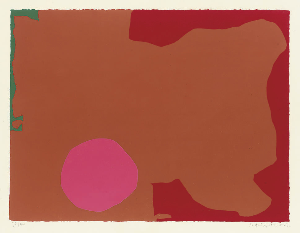 Patrick Heron — Пурпурный диск с красным краем
