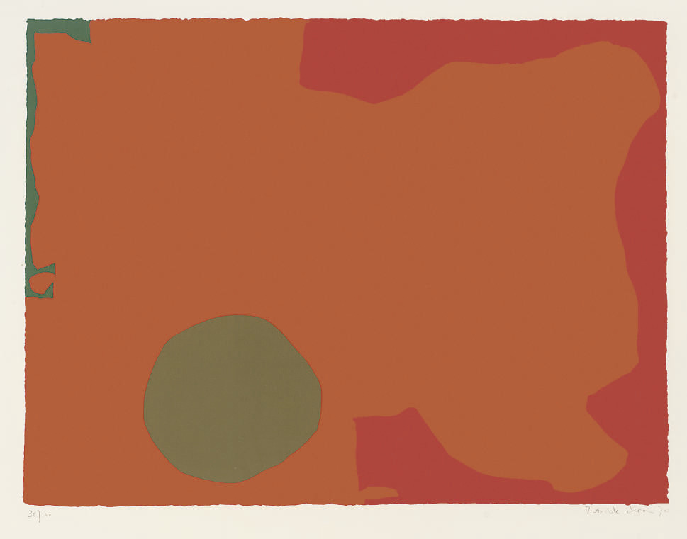 Patrick Heron — Диск цвета умбры с красным краем