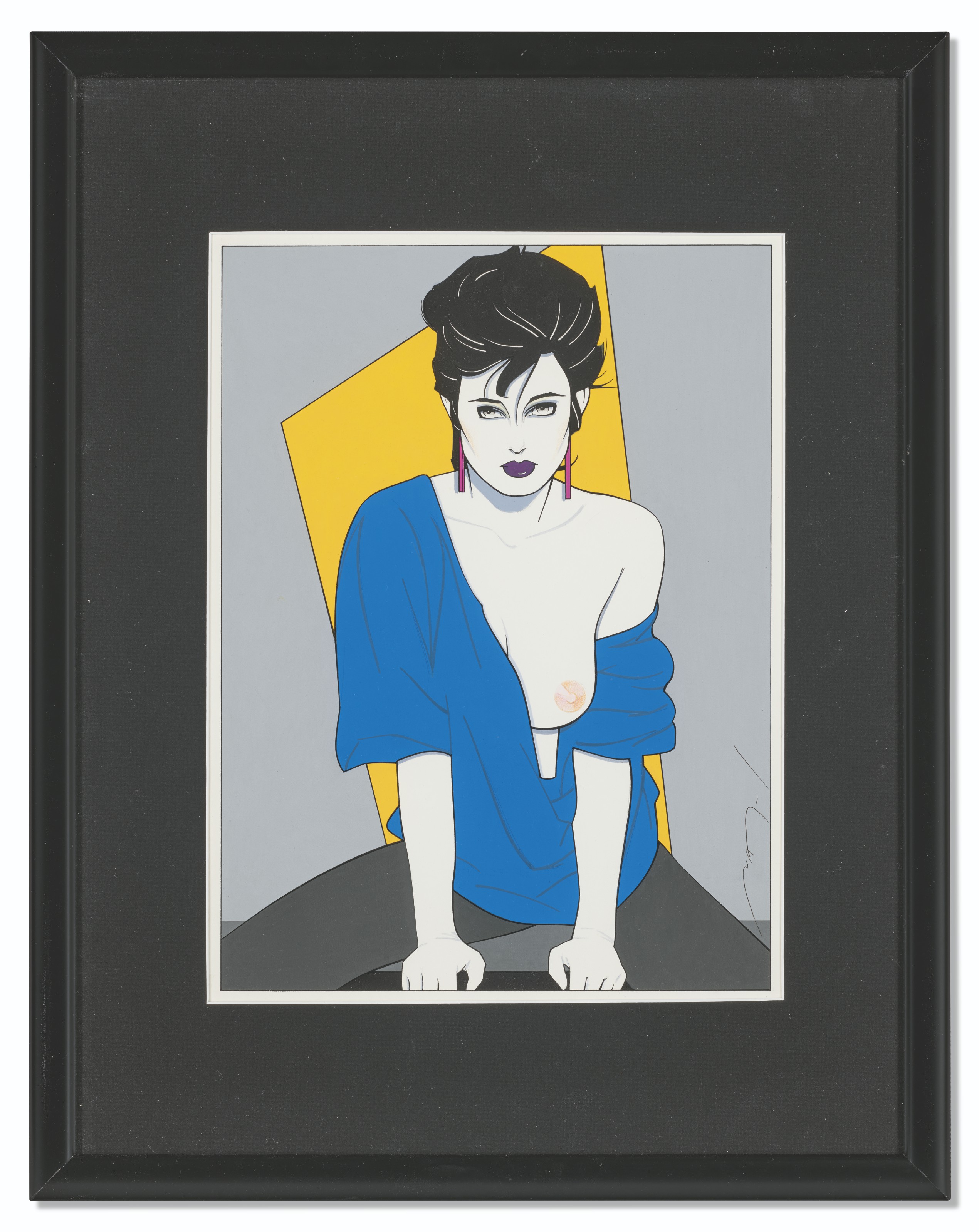 Patrick Nagel — Без названия, "Плейбой", декабрь 1983, изображение 2