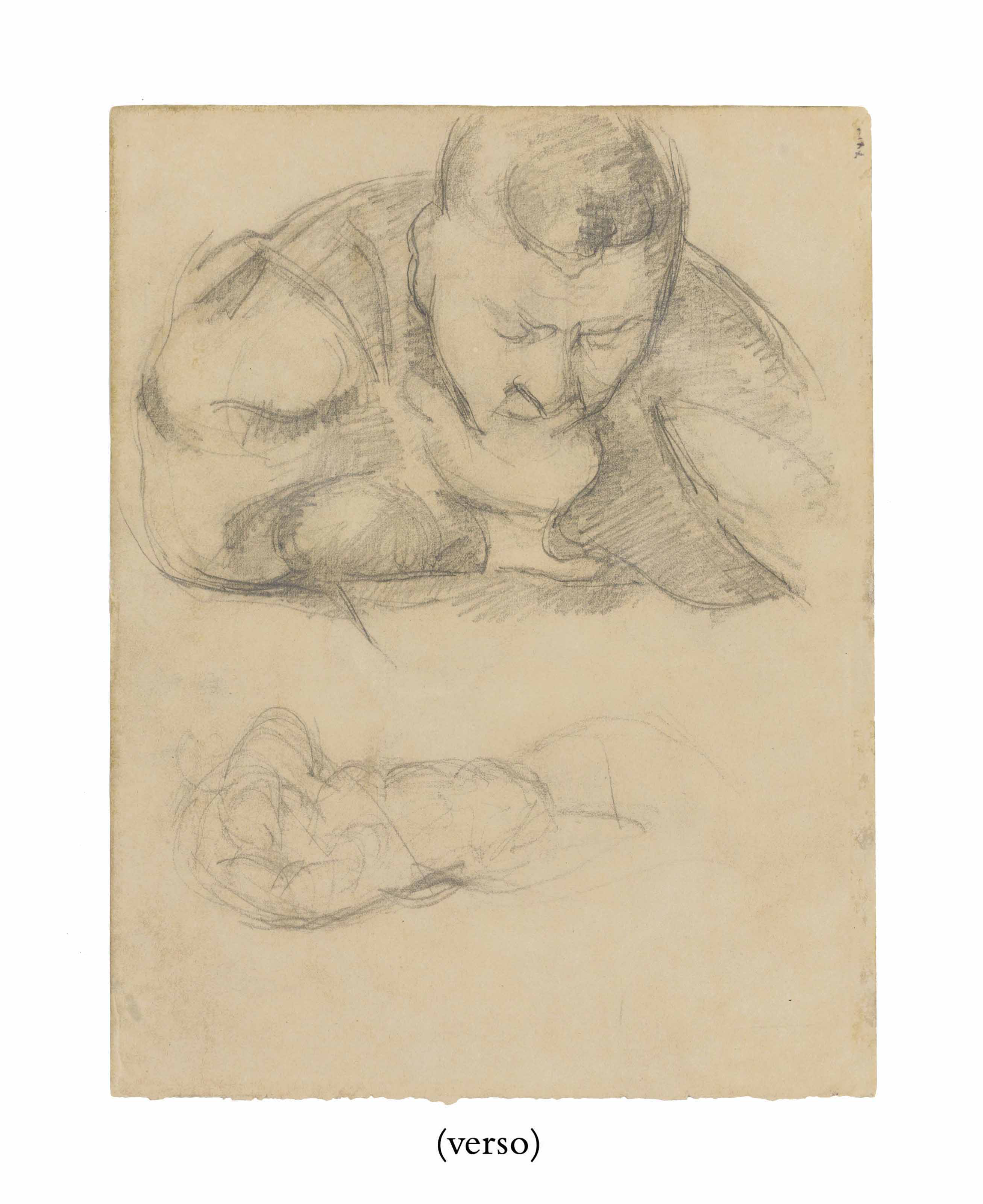Paul Cézanne — Апельсины и зелень ( спереди ) ; Сын Сезанна ( сзади ), изображение 2