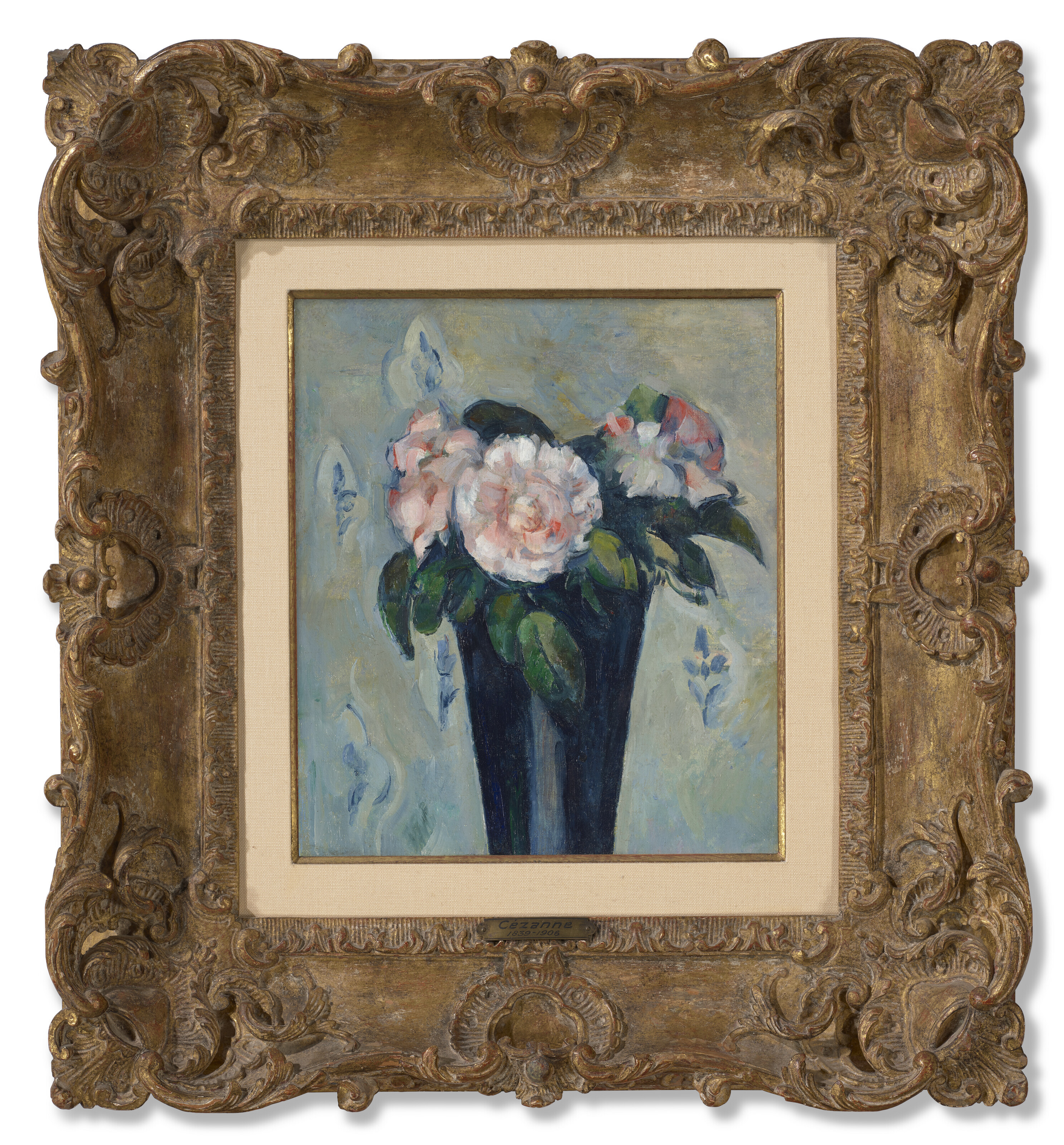 Paul Cézanne — Темная голубая ваза, изображение 2