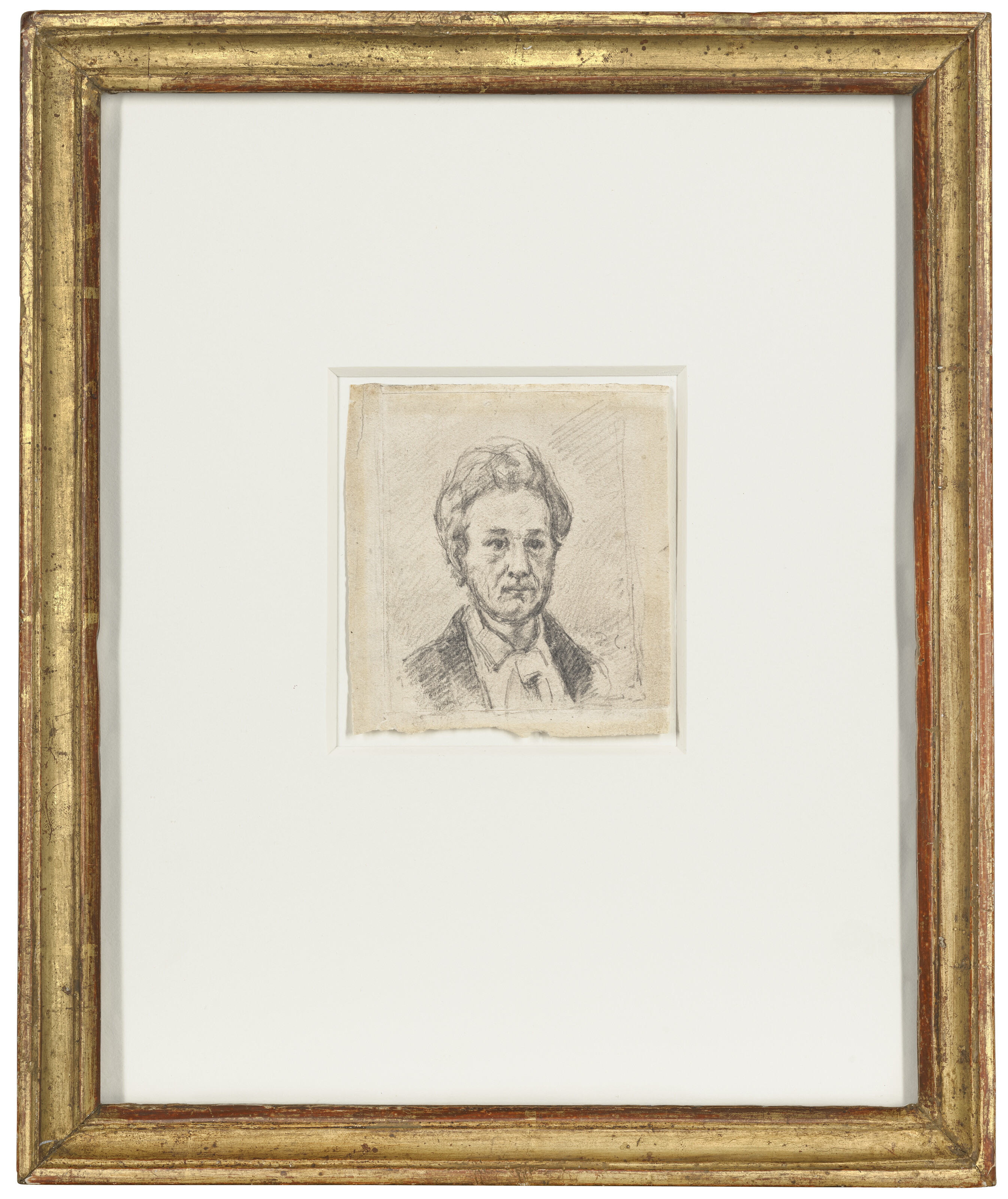 Paul Cézanne — Портрет месье Шоке (спереди); Этюд человека (сзади), изображение 2