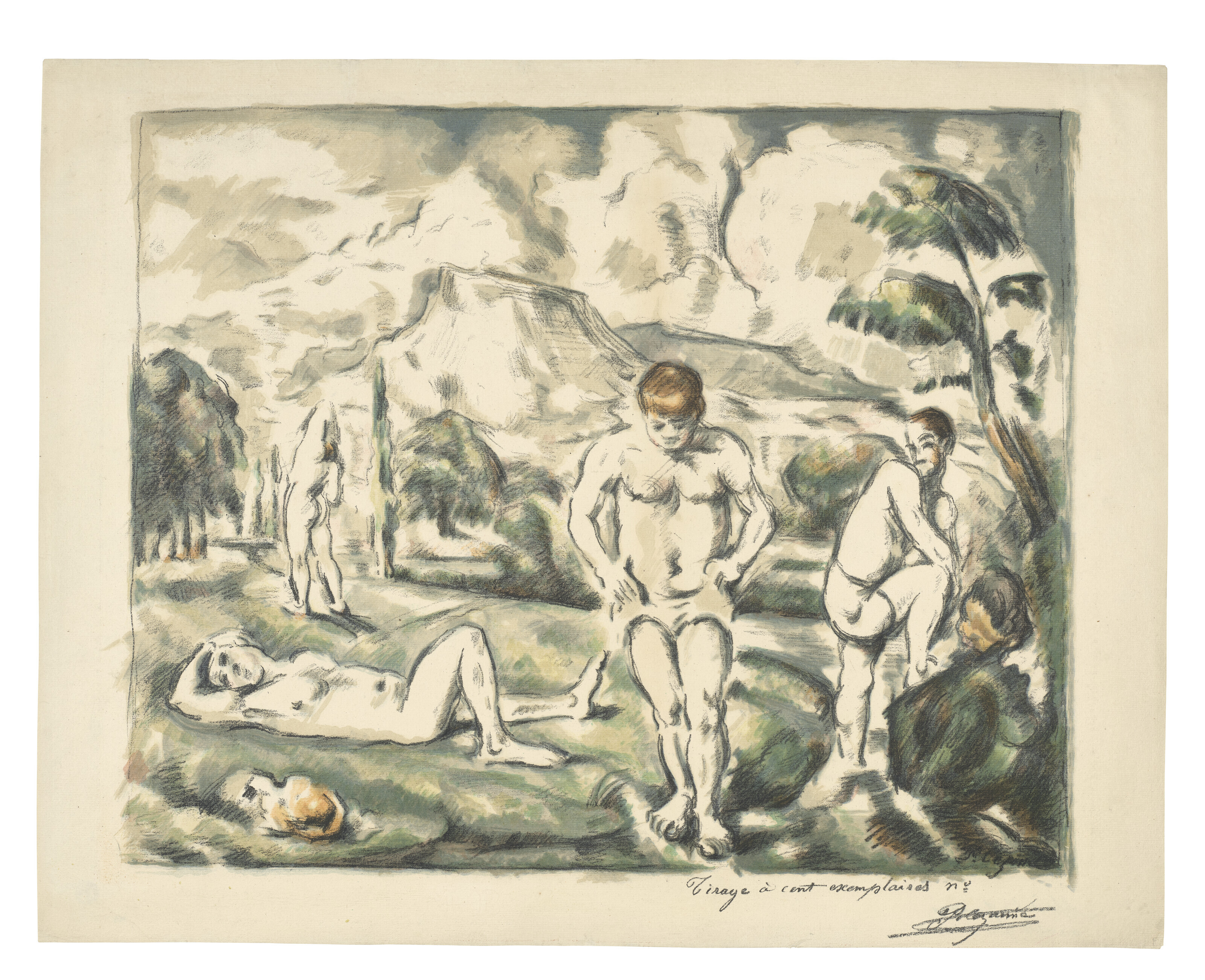 Paul Cézanne — Пирожки (большая тарелка)
