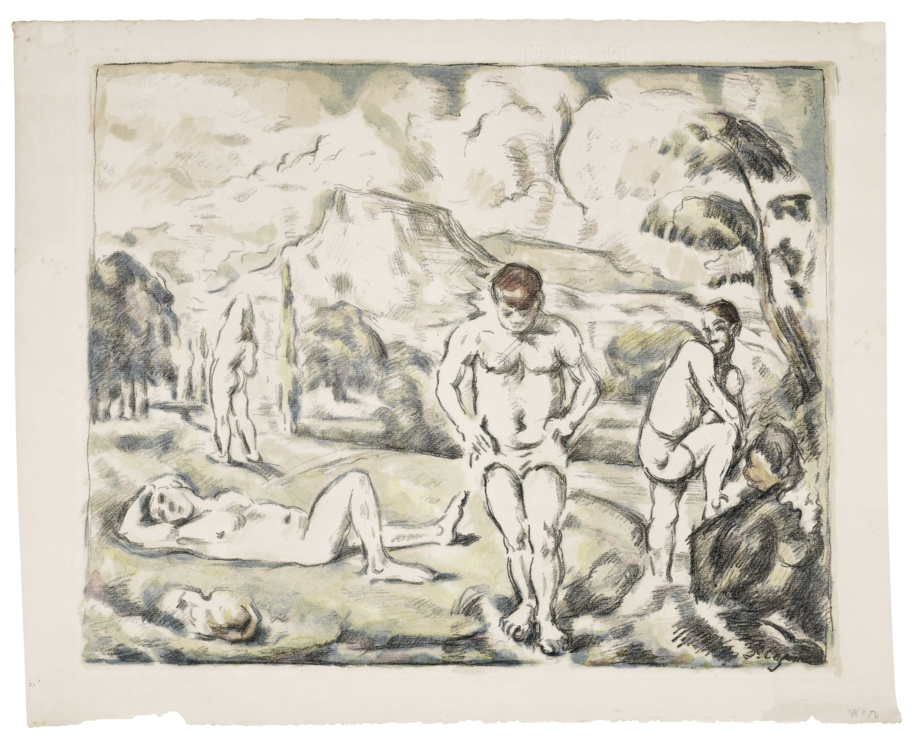Paul Cézanne — Мясные деликатесы (Большая тарелка)