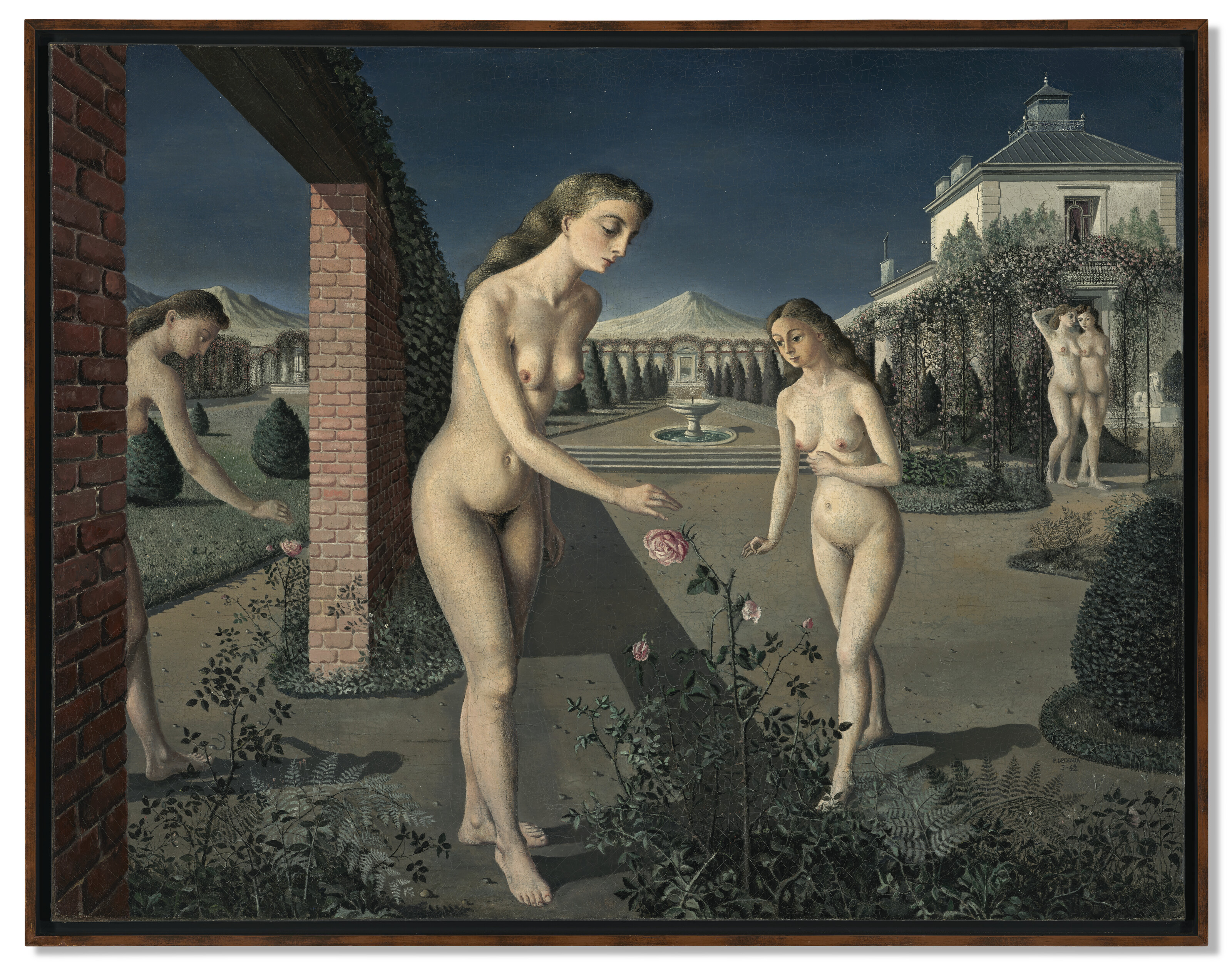 Paul Delvaux — Ночной сад, изображение 3