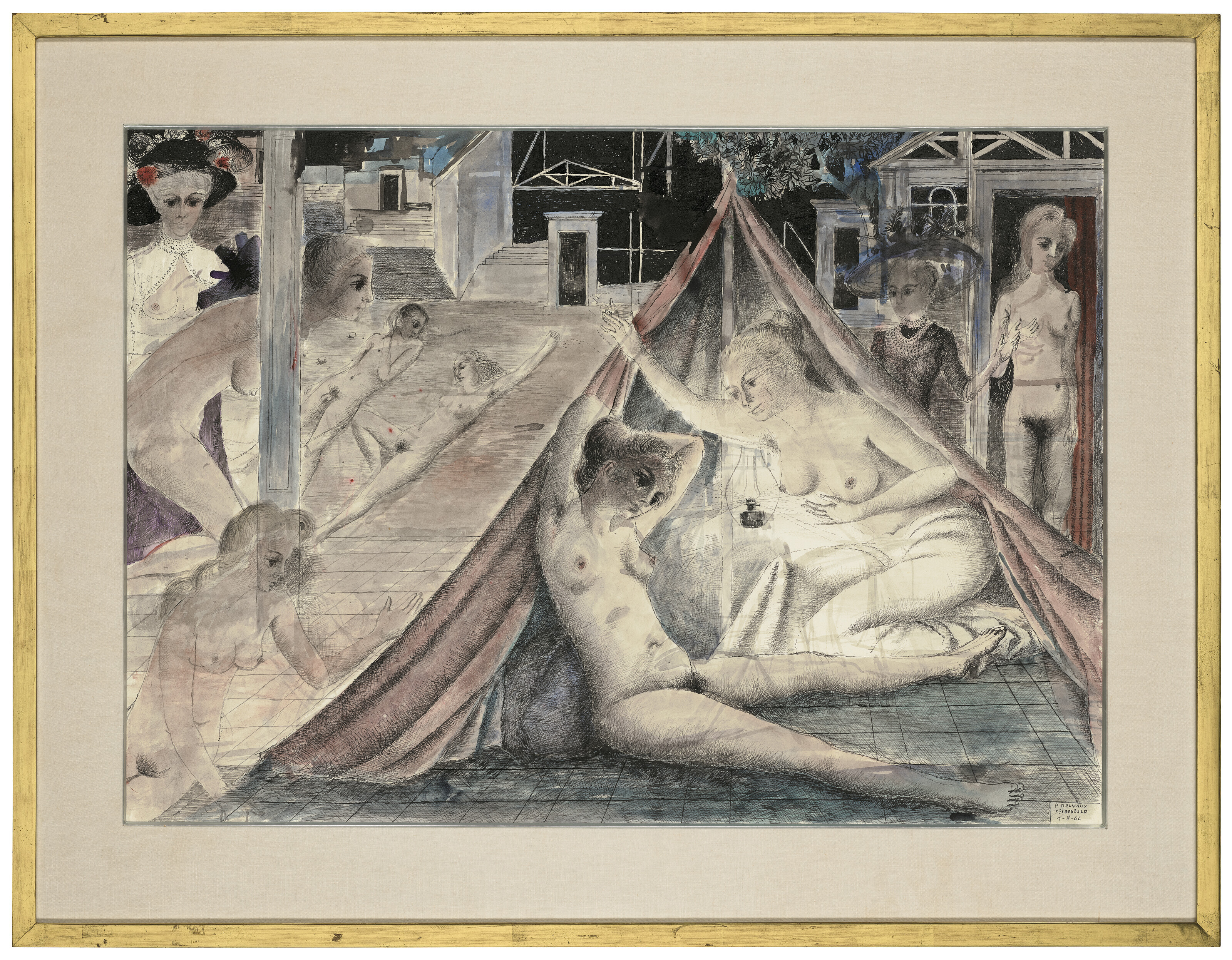 Paul Delvaux — Румяный тент, изображение 2