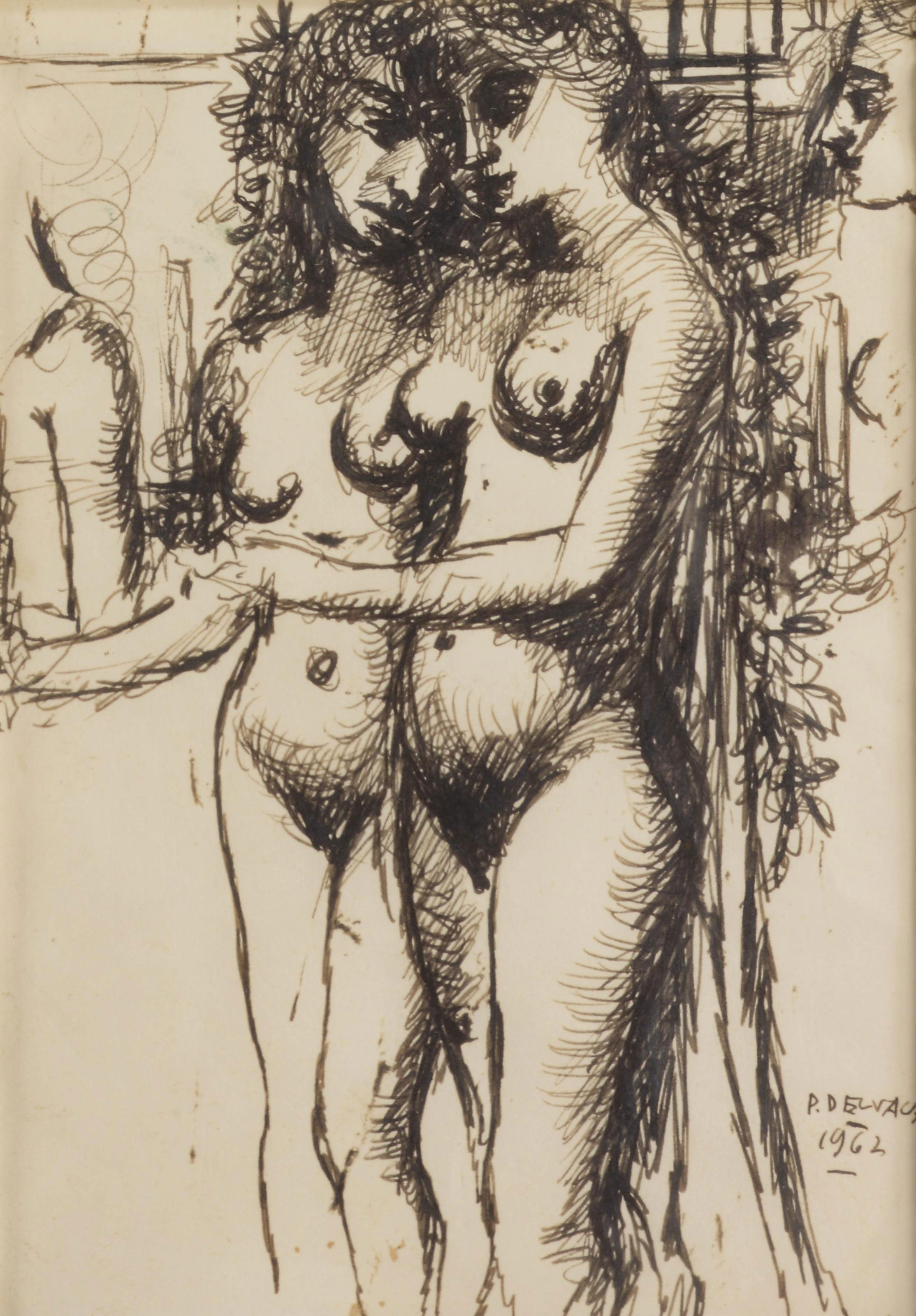 Paul Delvaux — Объятия, изображение 8