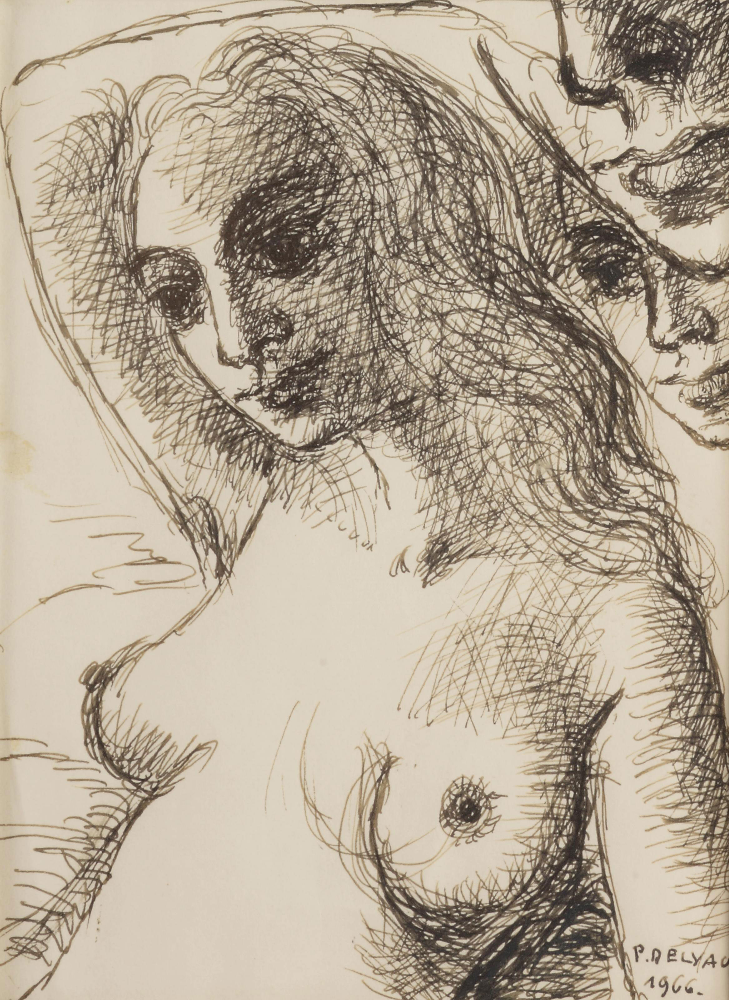 Paul Delvaux — Этюд для фильма "Конец путешествия" (1968), изображение 8