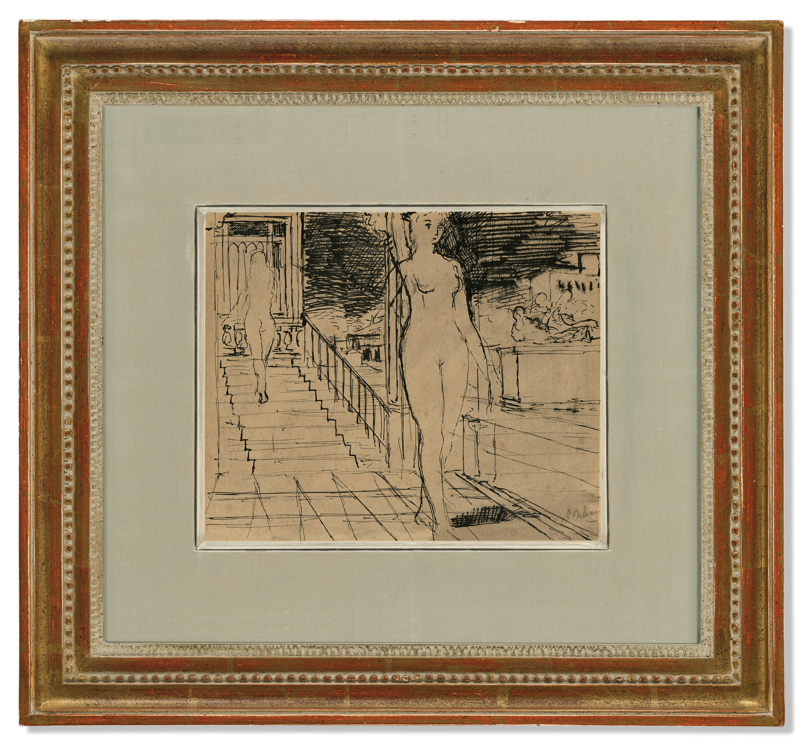 Paul Delvaux — Этюд для "Л'Эскалера", изображение 4