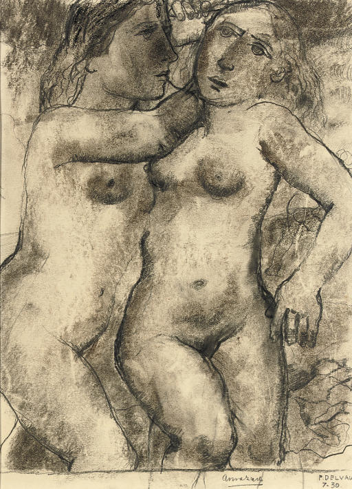Paul Delvaux — Двое друзей