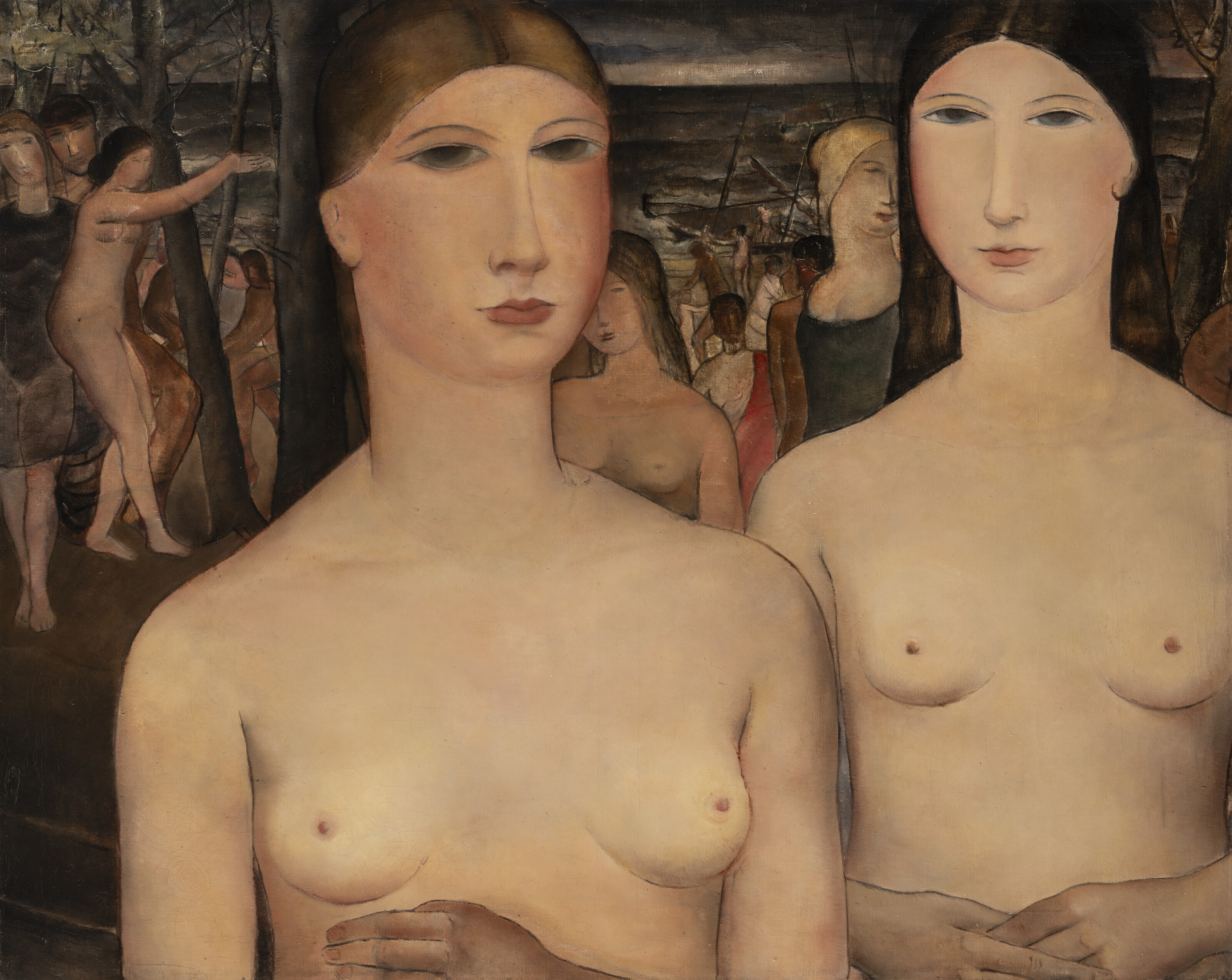 Paul Delvaux — Женщины, которые хотят быть вместе
