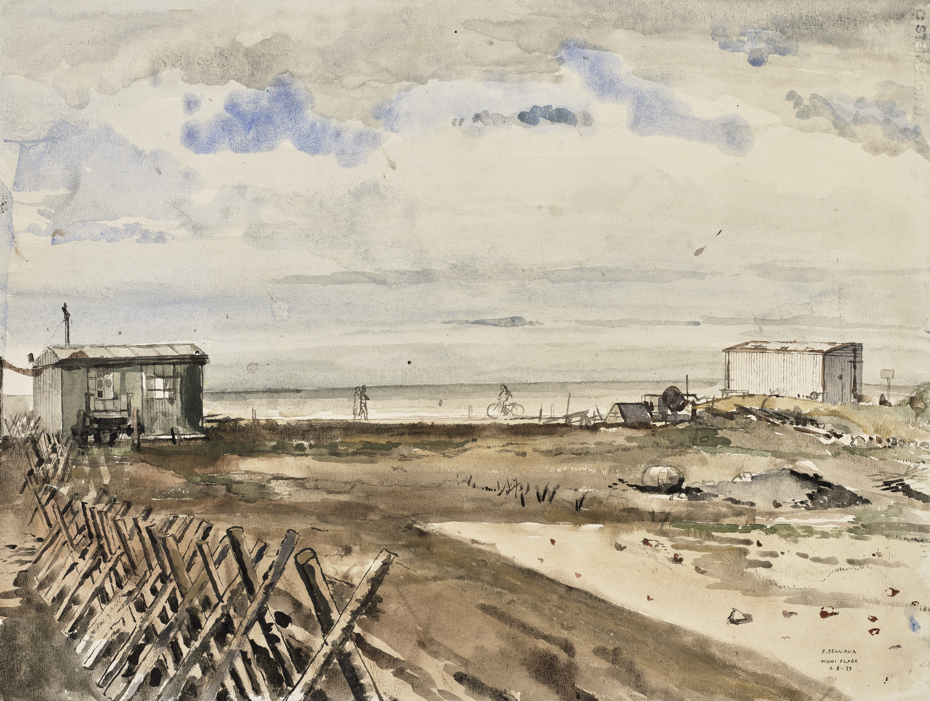 Paul Delvaux — Пляж Майами