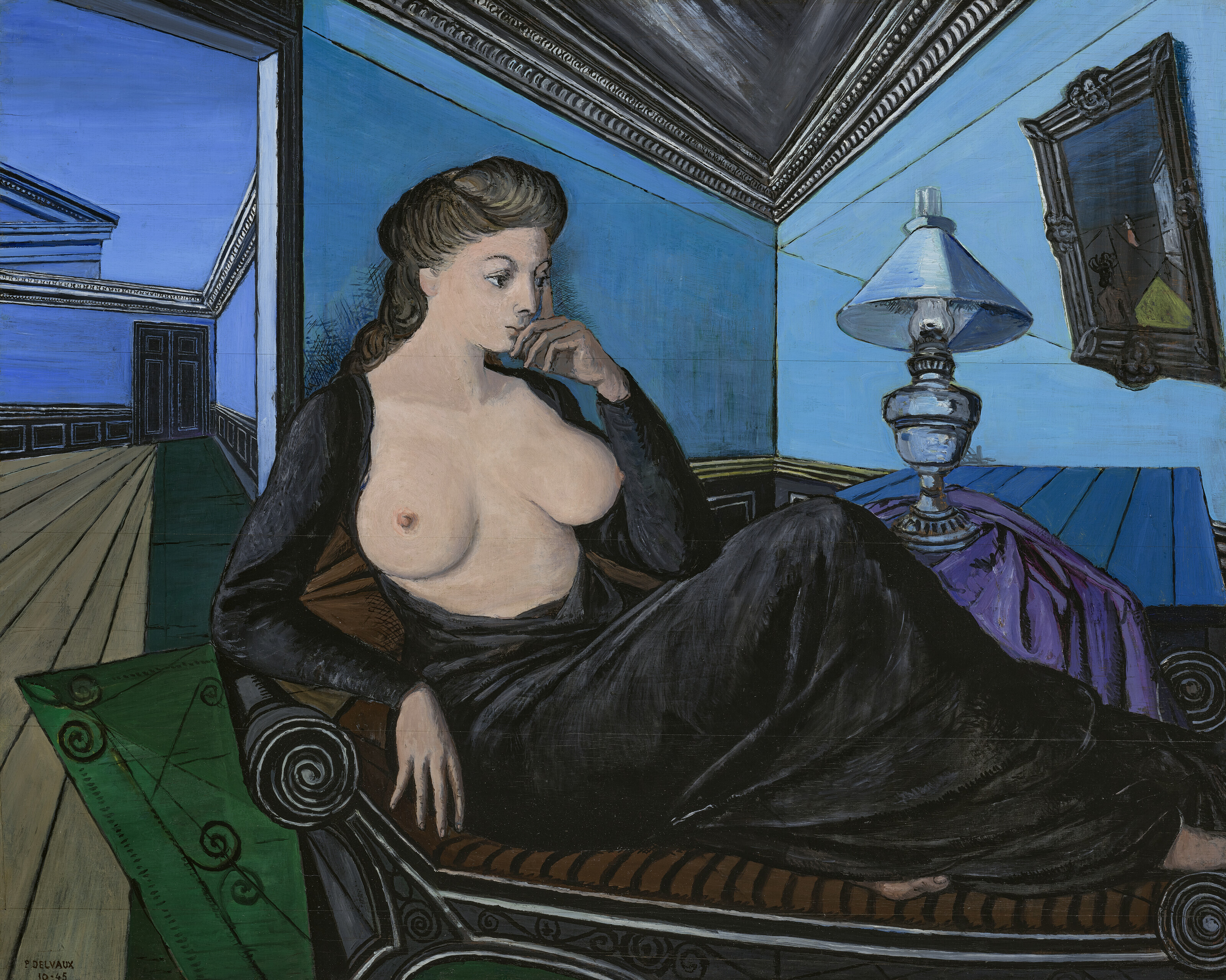 Paul Delvaux — Женская задница (Ла лампе)