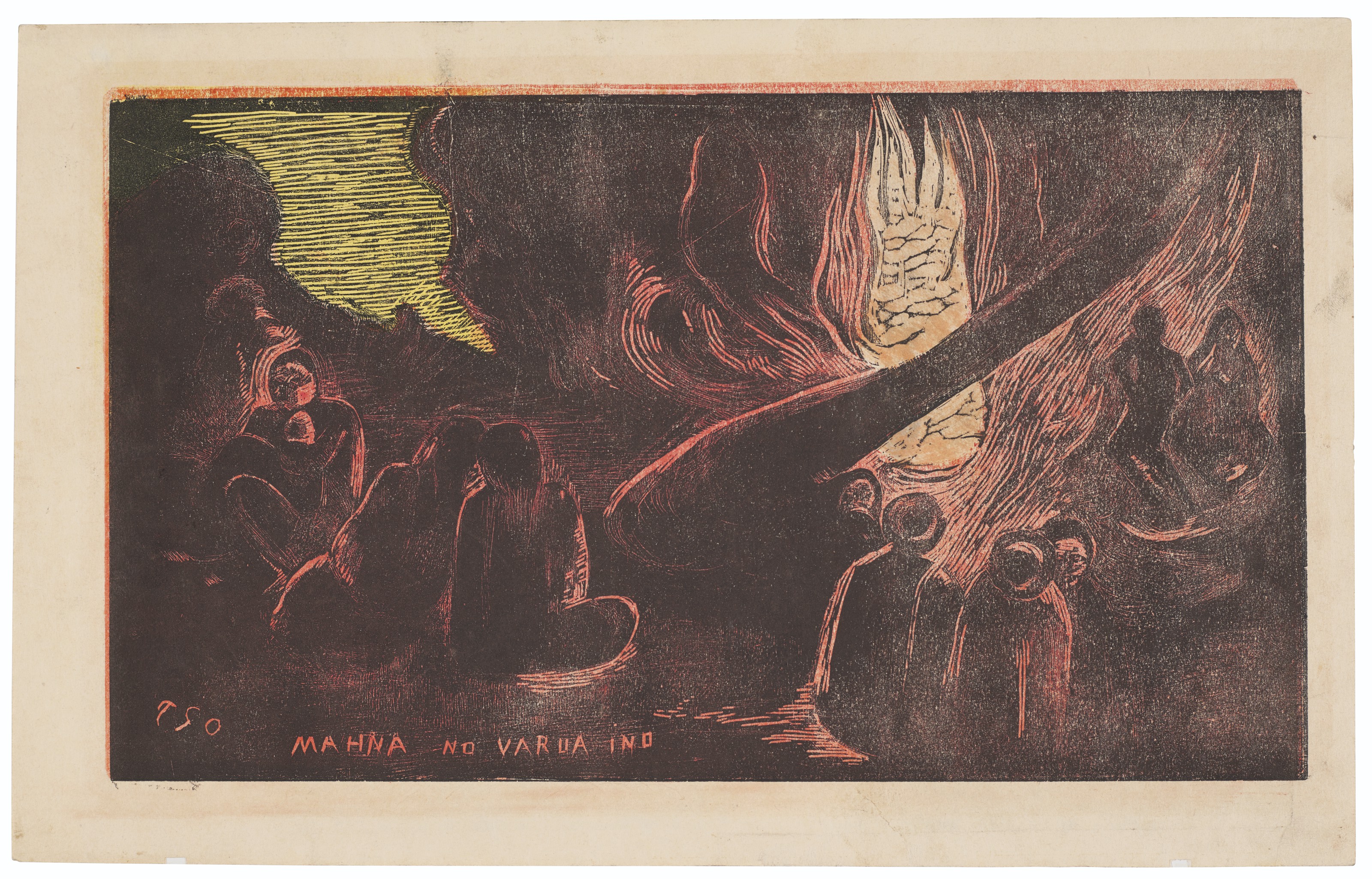 Paul Gauguin — Овири (прямой кишки) с Маной Но Варуа Ино (оборотной стороны), изображение 2