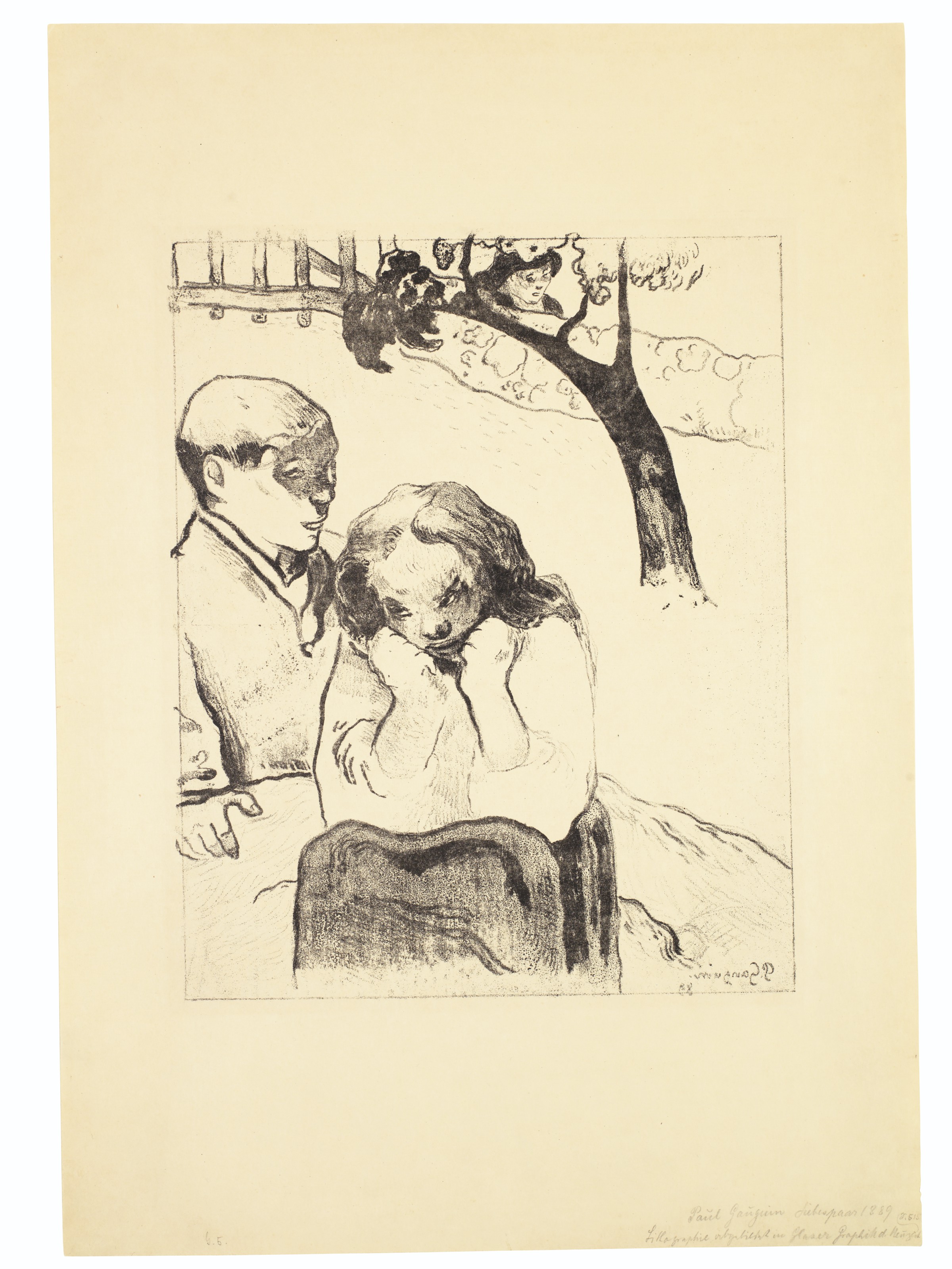 Paul Gauguin — Несчастные люди, из 10 цинкографий
