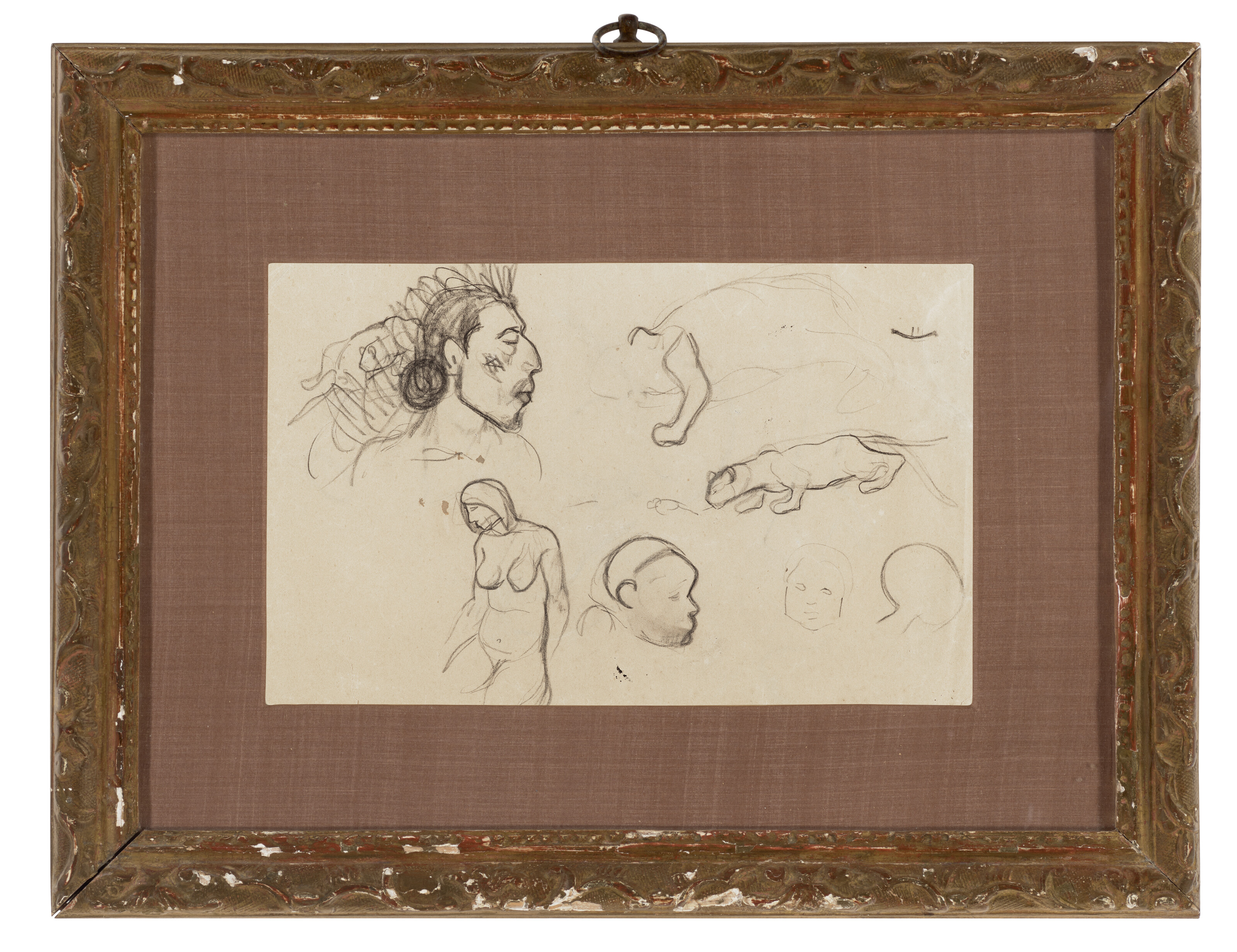 Paul Gauguin — Автопортрет из этюдов о женщинах и их разговорах (спереди); Этюды наедине, в сети и для взрослых (сзади), изображение 2