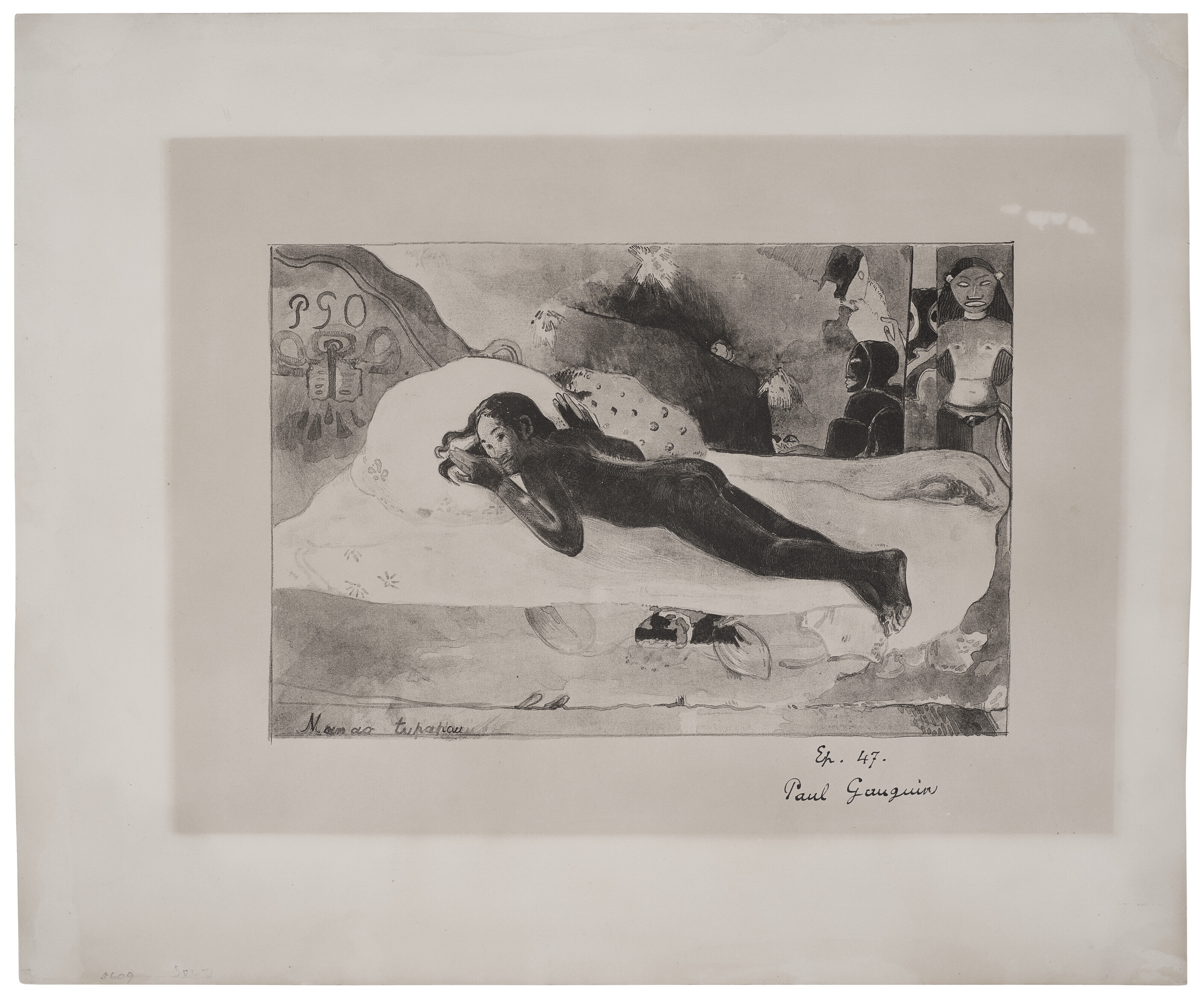 Paul Gauguin — Манао Тупапау, из оригинального Л'Эстампа, изображение 3