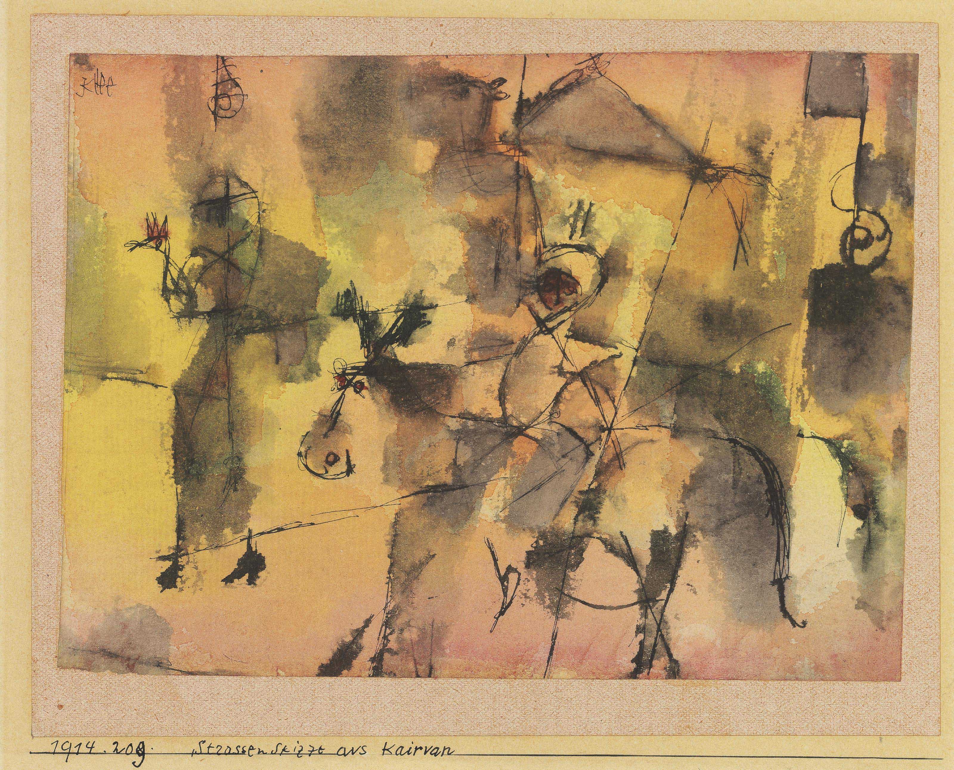 Paul Klee — Страссенскиззе в Кайруане
