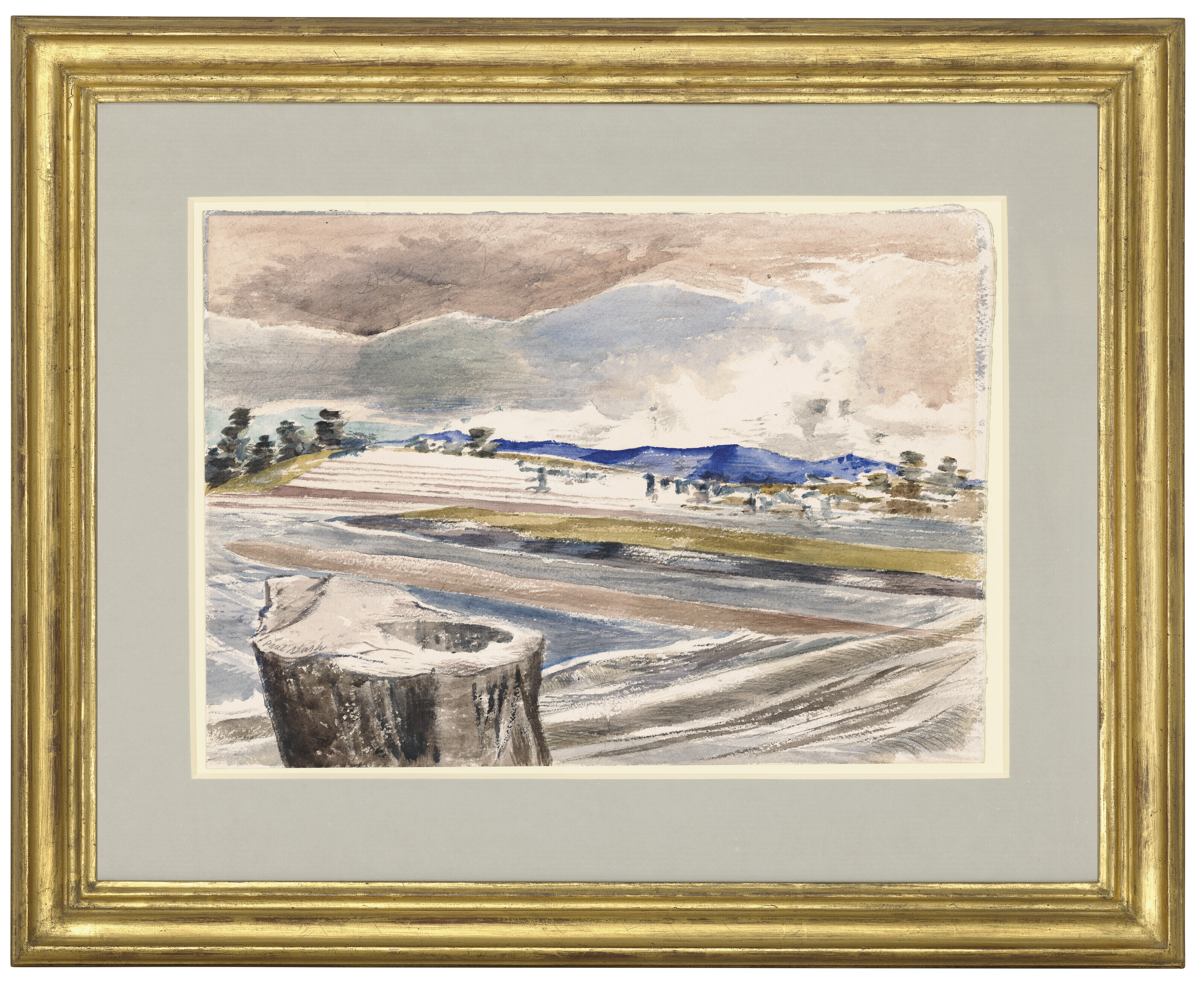 Paul Nash — Река Северн протекает недалеко от Пимлико-Сэндз, изображение 3
