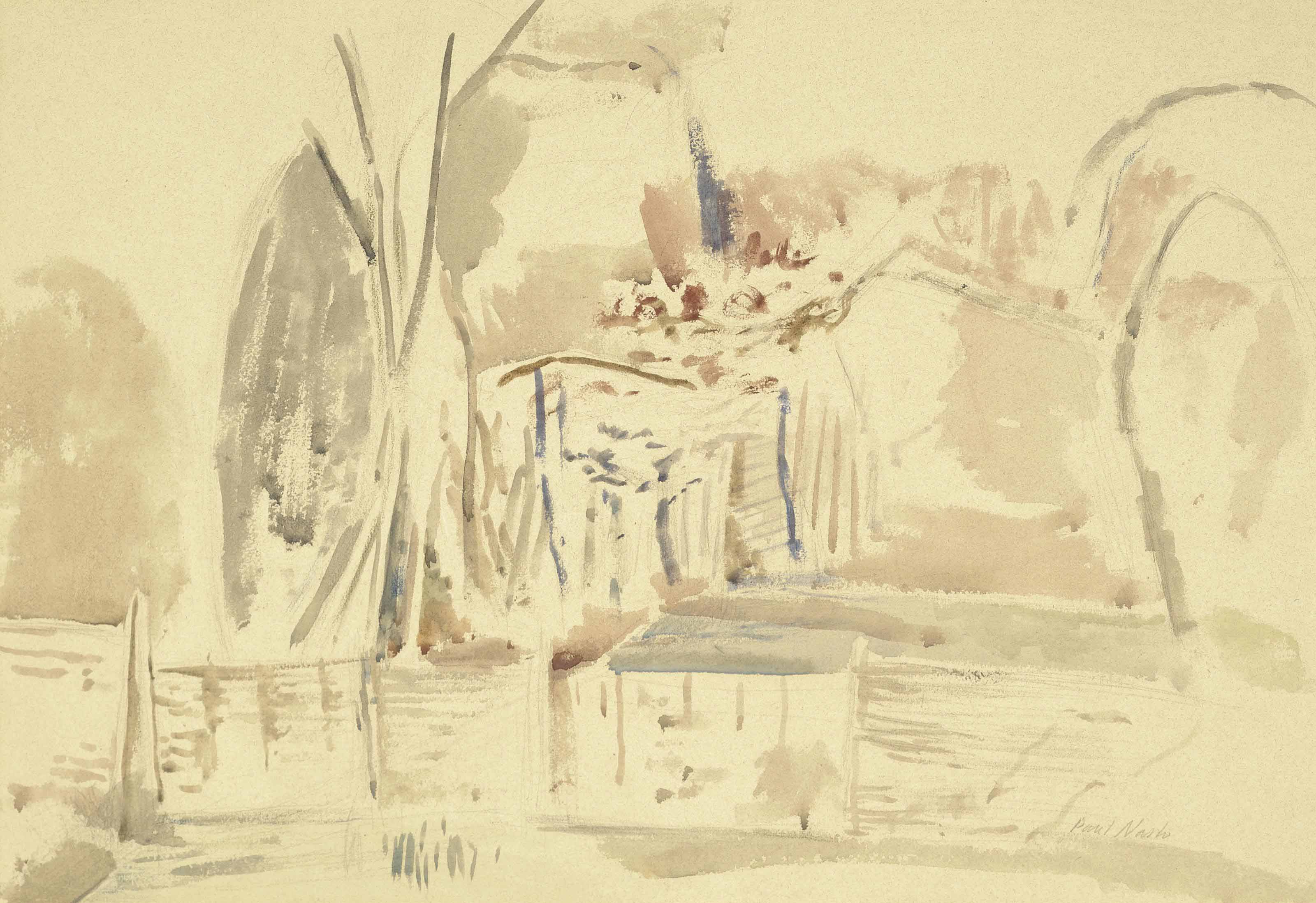 Paul Nash — Мартовский лес, Исследование II