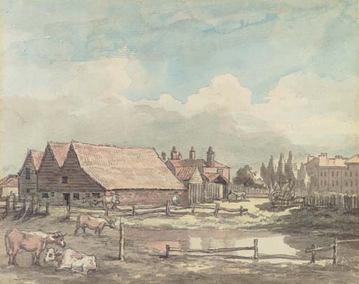 Paul Sandby — Фермерская усадьба