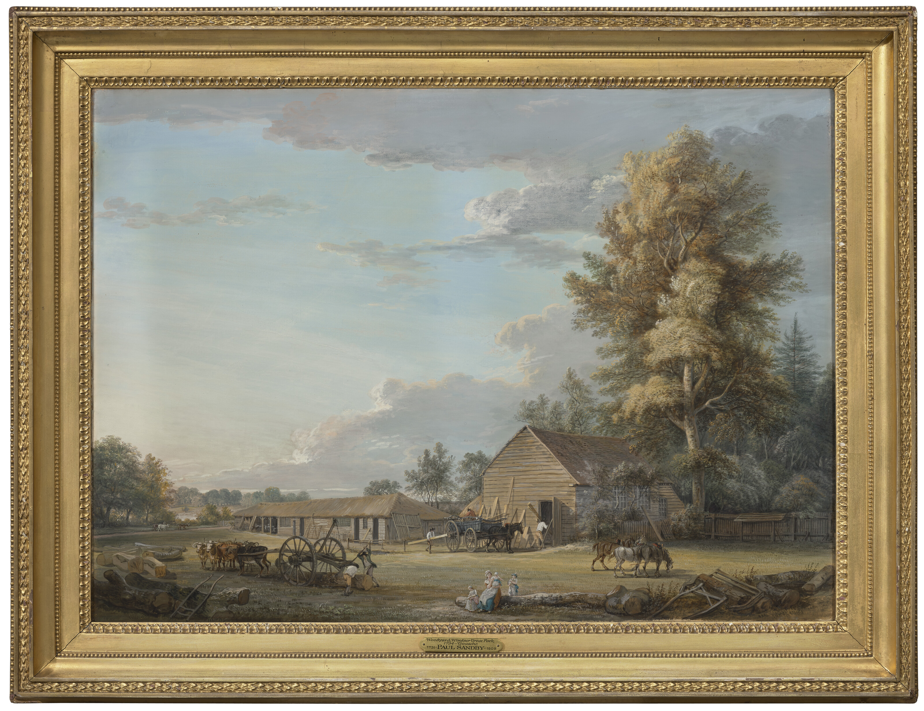 Paul Sandby — В вудворде, Большом Виндзорском парке, изображение 2