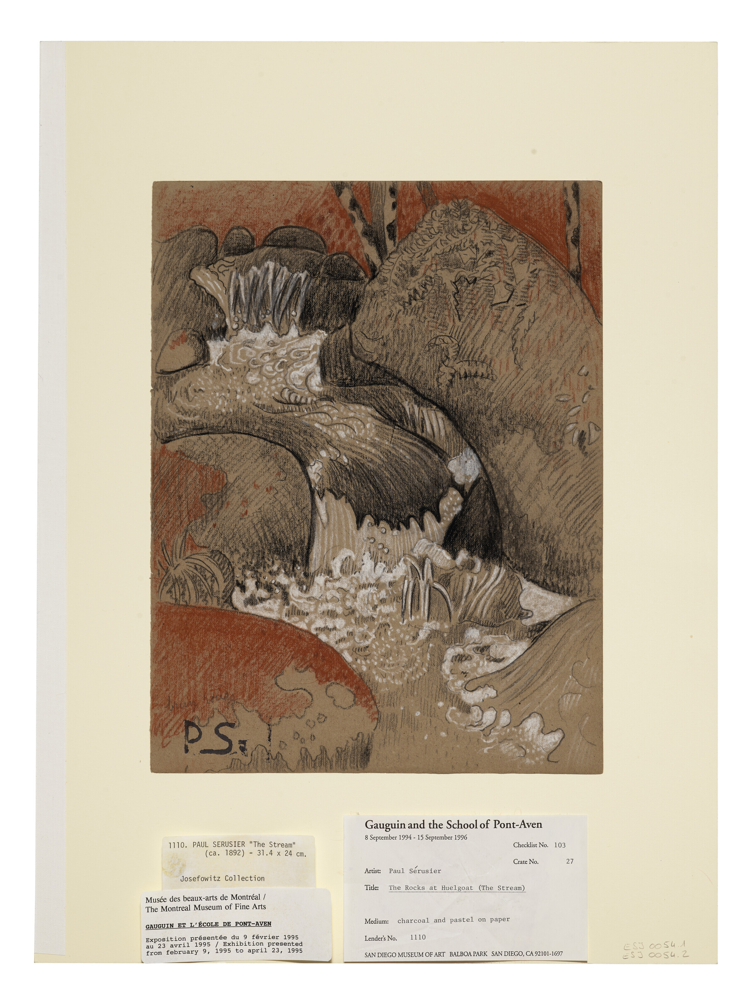 Paul Sérusier — Козлы отпущения ( задом наперед ); "Этюды о деревьях " ( оборотная сторона ), изображение 2