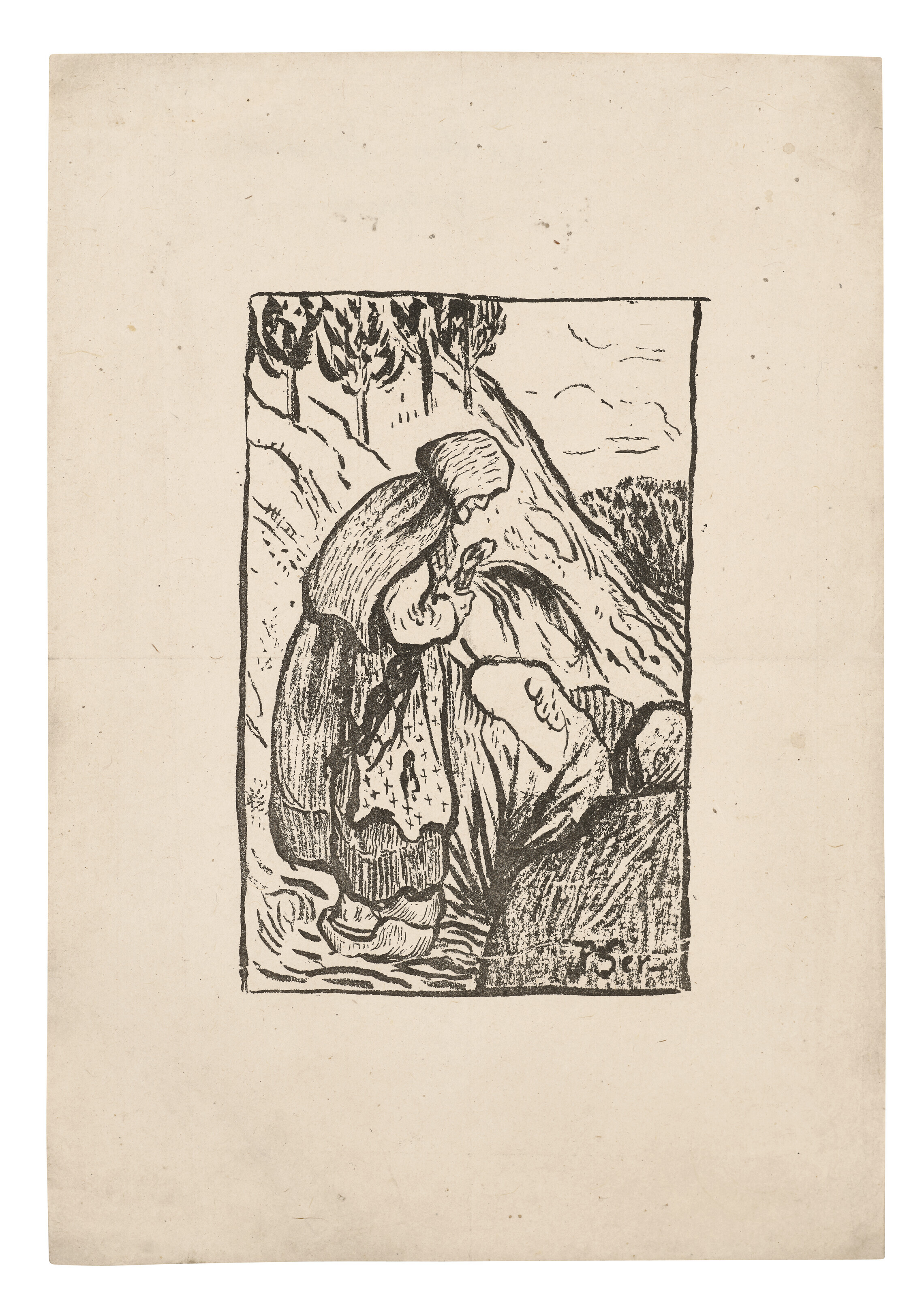 Paul Sérusier — Старая бретонка в ла-ланде