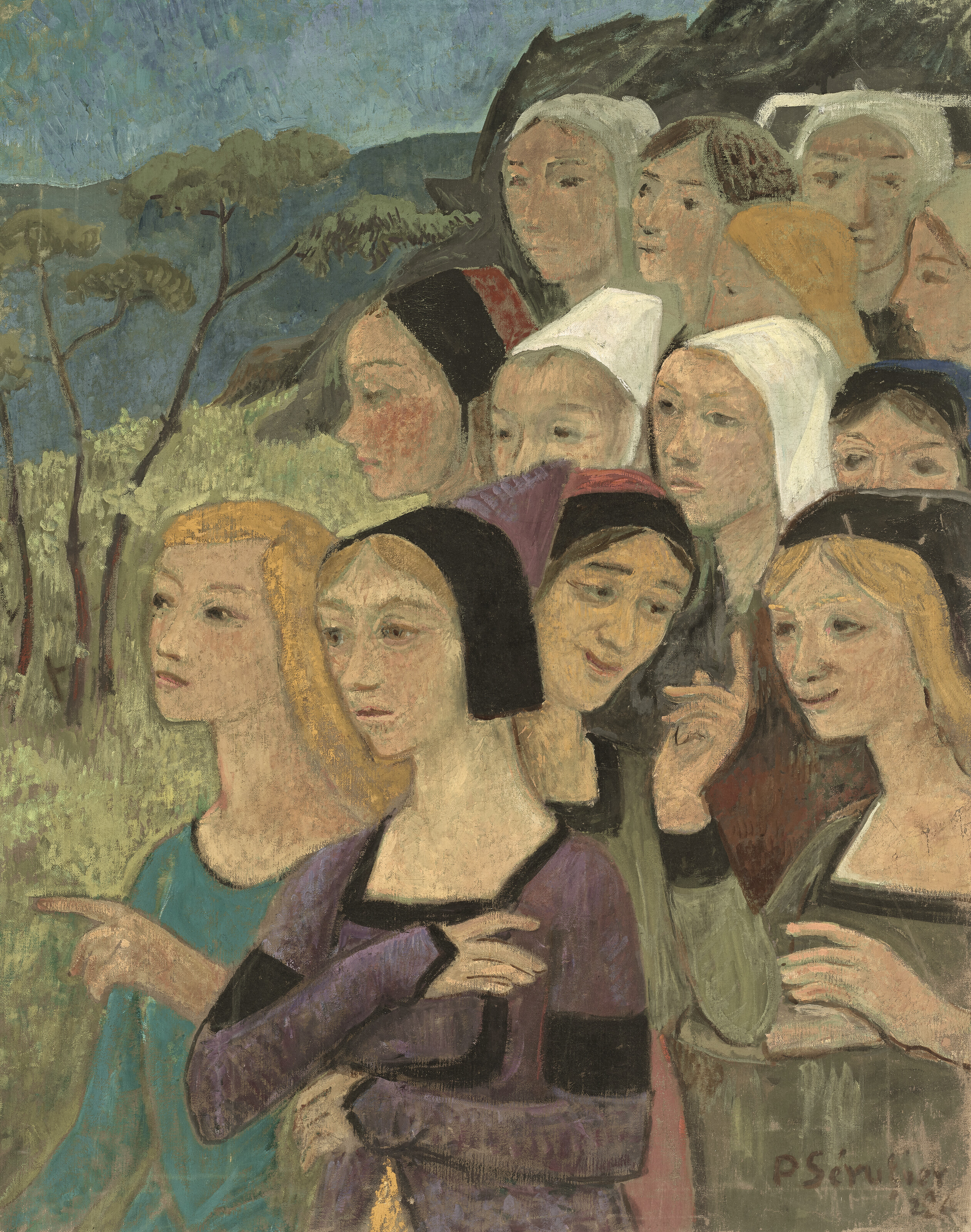 Paul Sérusier — Фрагмент декора, тет-а-тет при распределении пентаклей