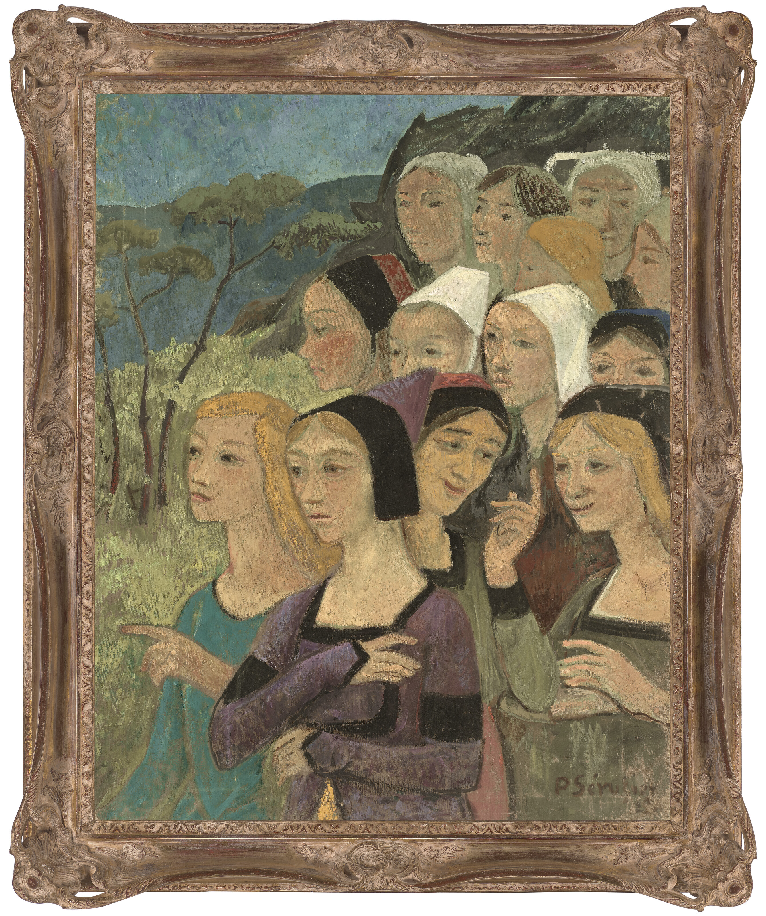 Paul Sérusier — Фрагмент декора, тет-а-тет при распределении пентаклей, изображение 2