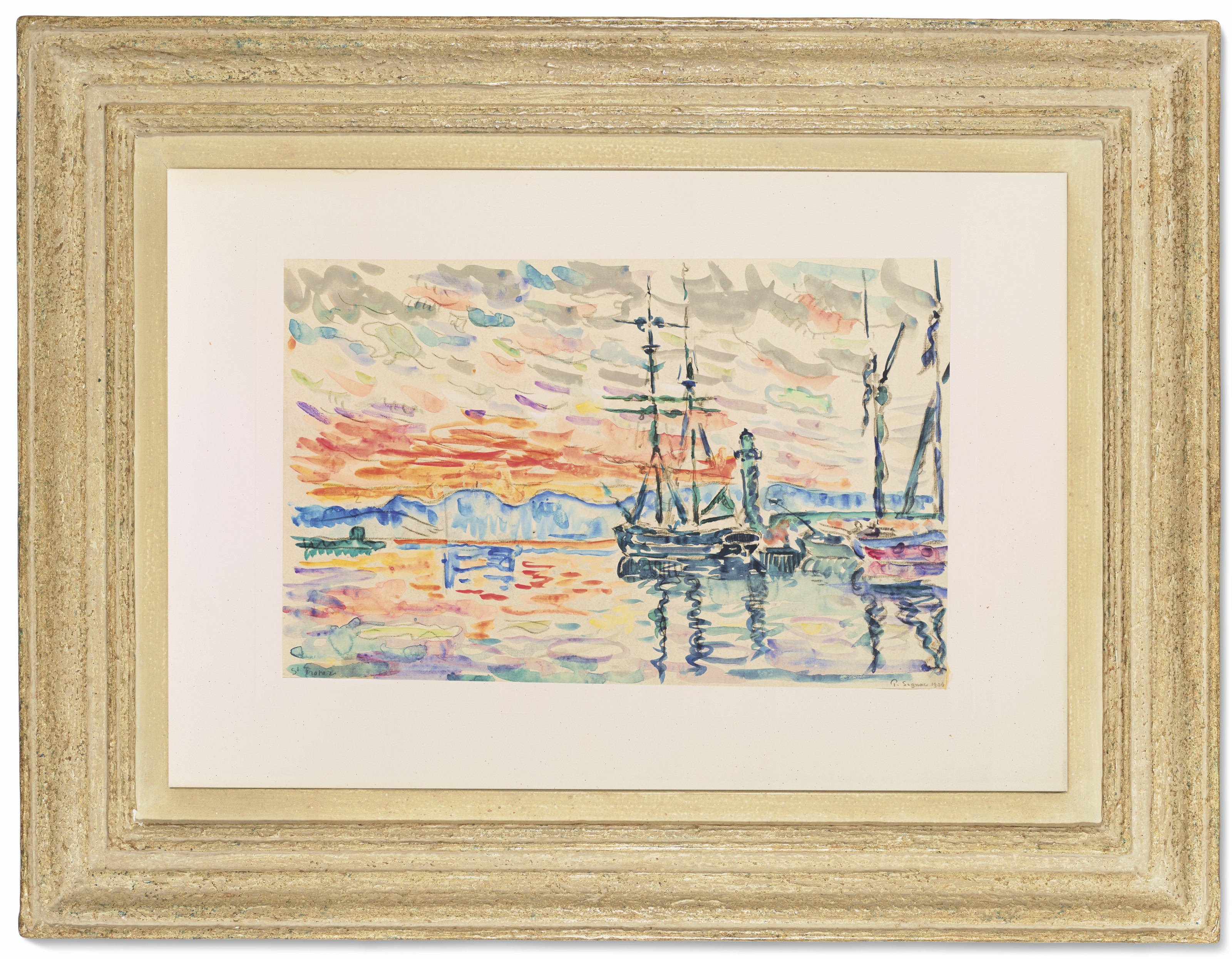 Paul Signac — Сен-Тропе, порт-о-кушер-дю-Солей, изображение 2