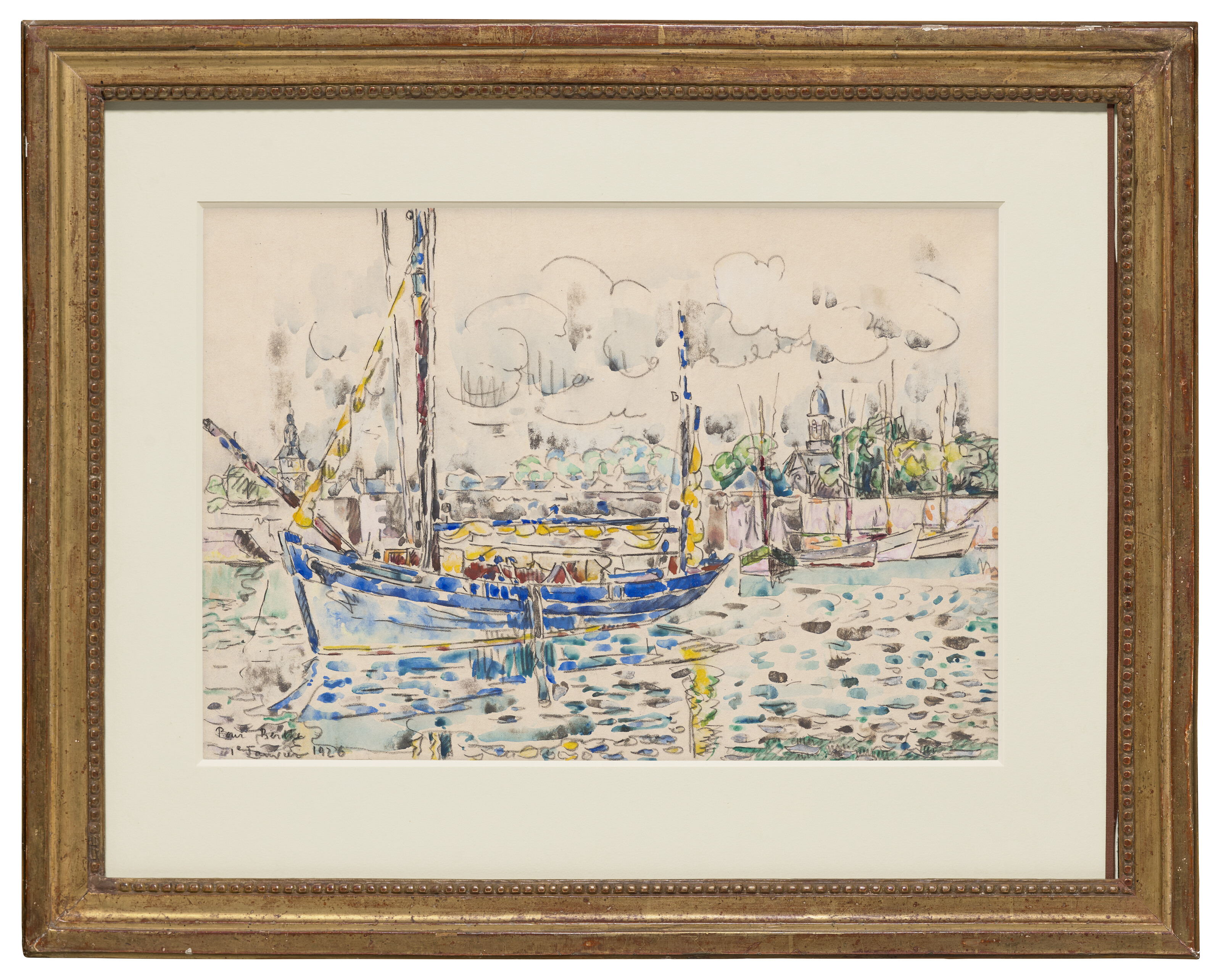 Paul Signac — Конкарно. Тонье в порту, изображение 2