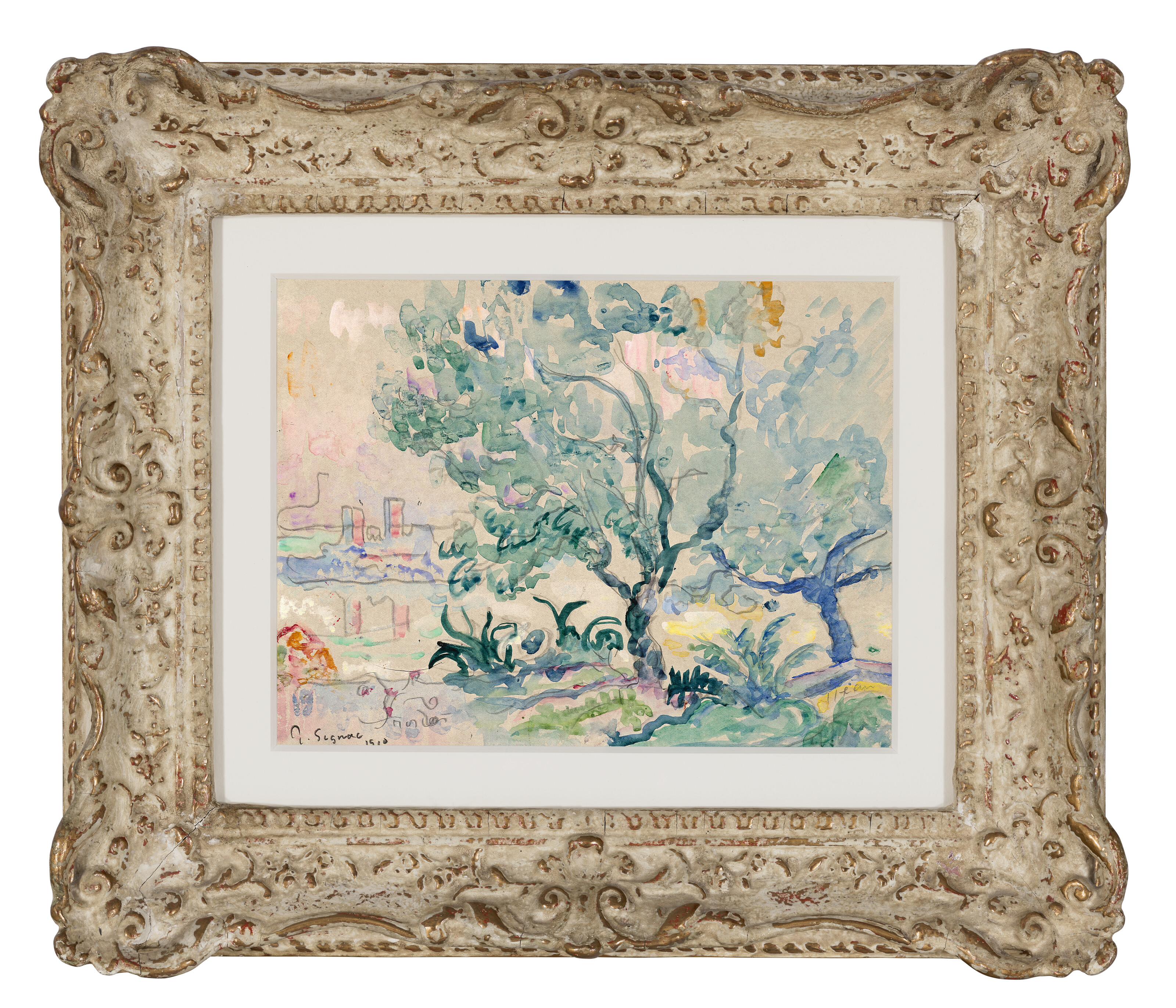 Paul Signac — Антиб, вю депюи Жуан-Ле-Пен, изображение 2