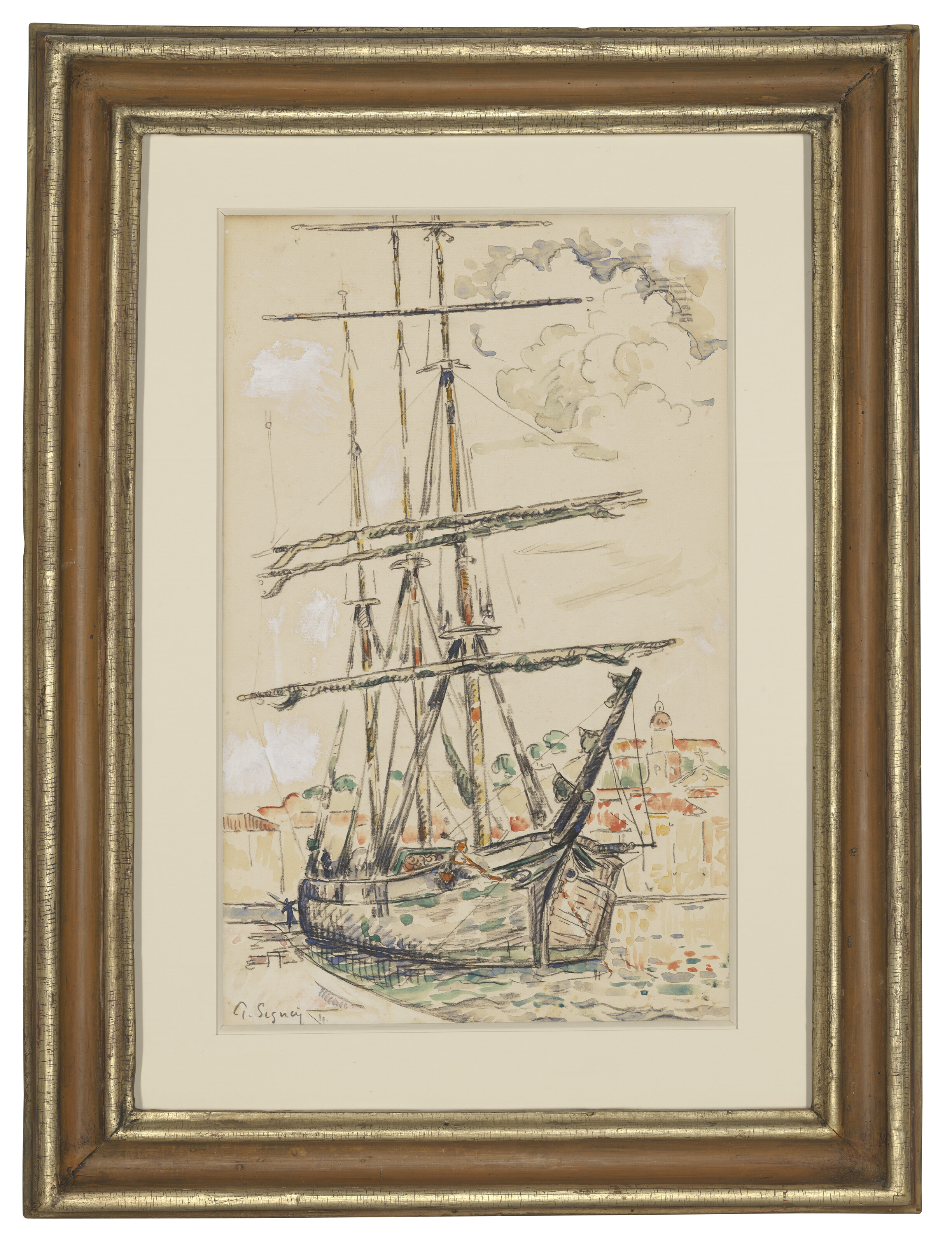 Paul Signac — Сен-Тропе, набережная Труа-Матс-а-ке, изображение 2